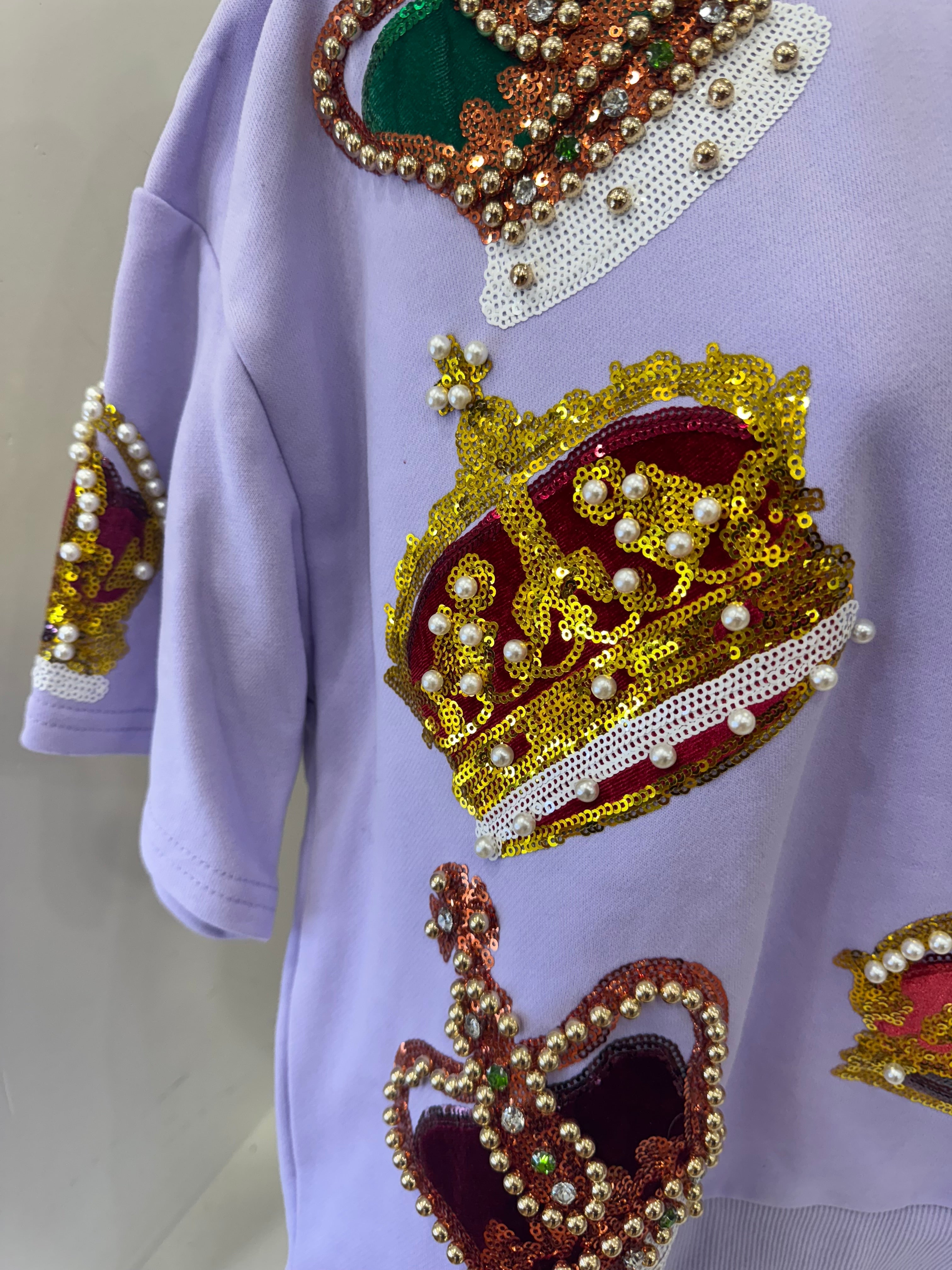 Queen of Sparkles-Crowns Sweatshirt