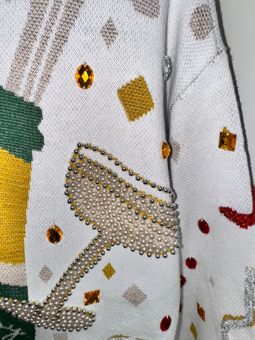 Queen of Sparkle - NYE Sweater White