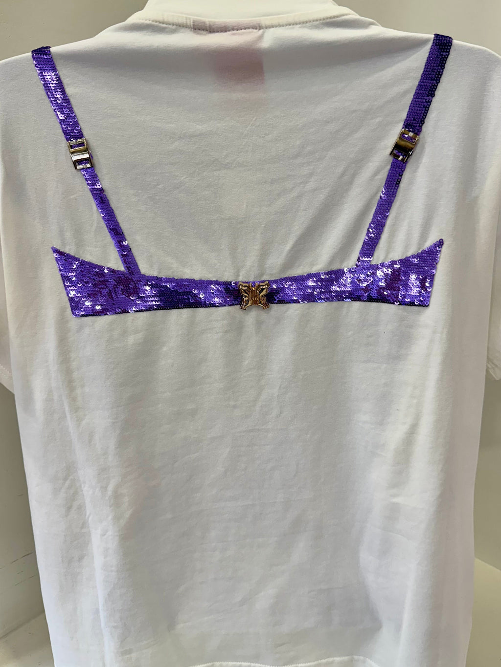 Queen of Sparkles-Mardi Gras Bra Tshirt