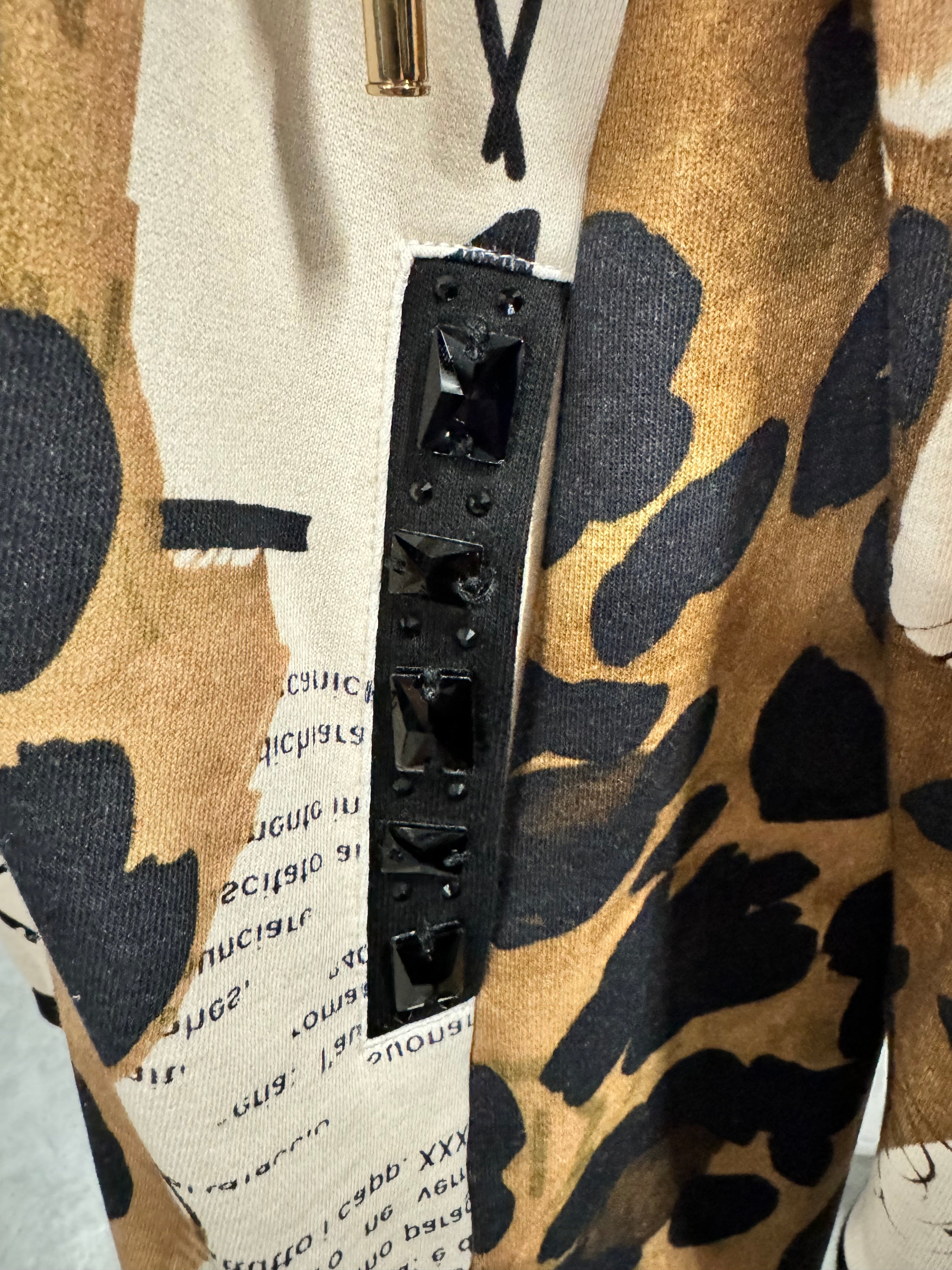 Berek - Cheetah with Text Print Hoodie Jacket