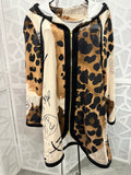 Berek - Cheetah with Text Print Hoodie Jacket