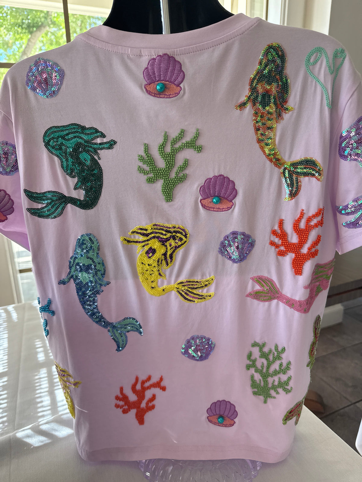 Queen of Sparkles-Lavender Mermaids Tee