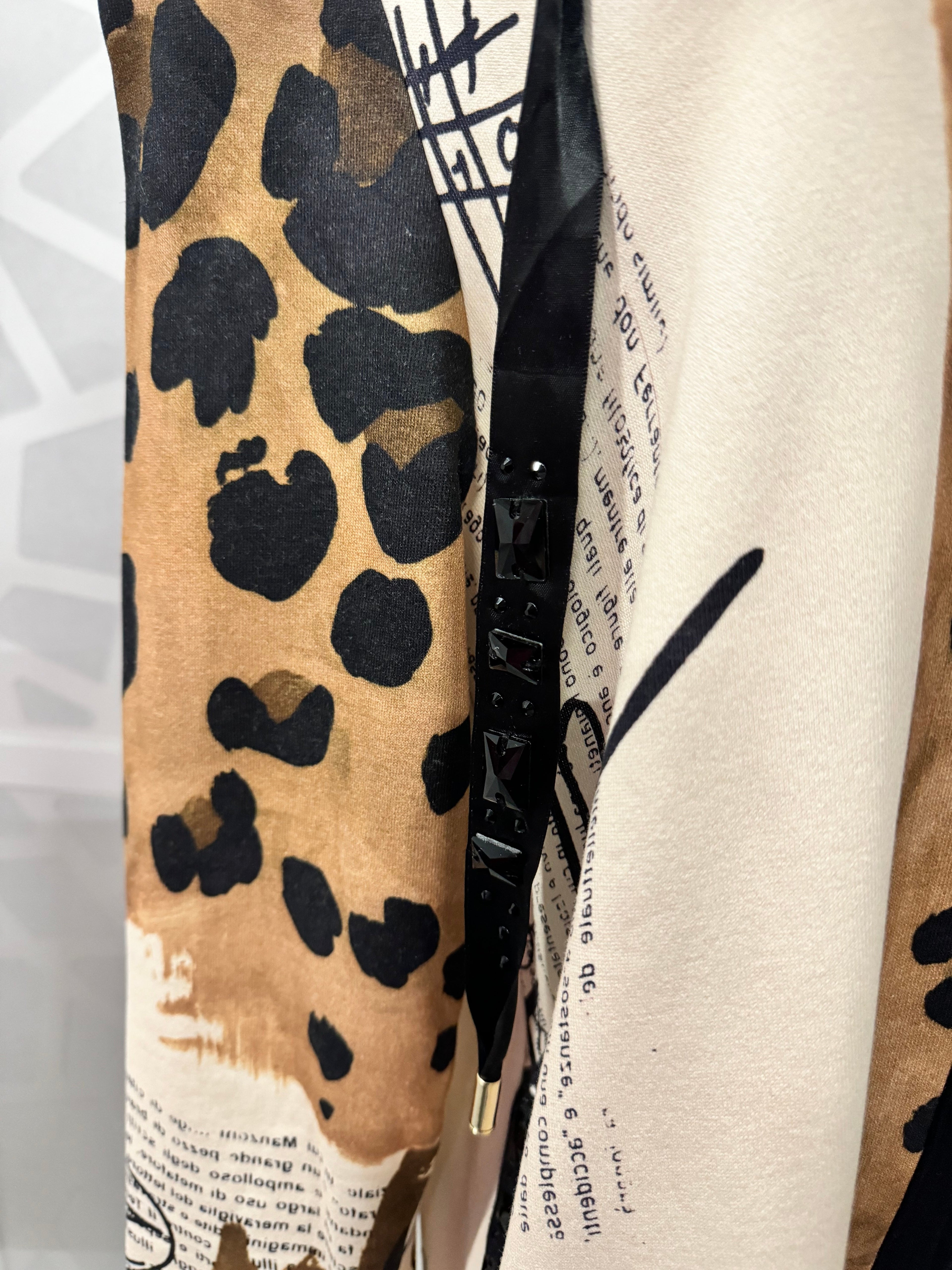 Berek - Cheetah with Text Print Hoodie Jacket