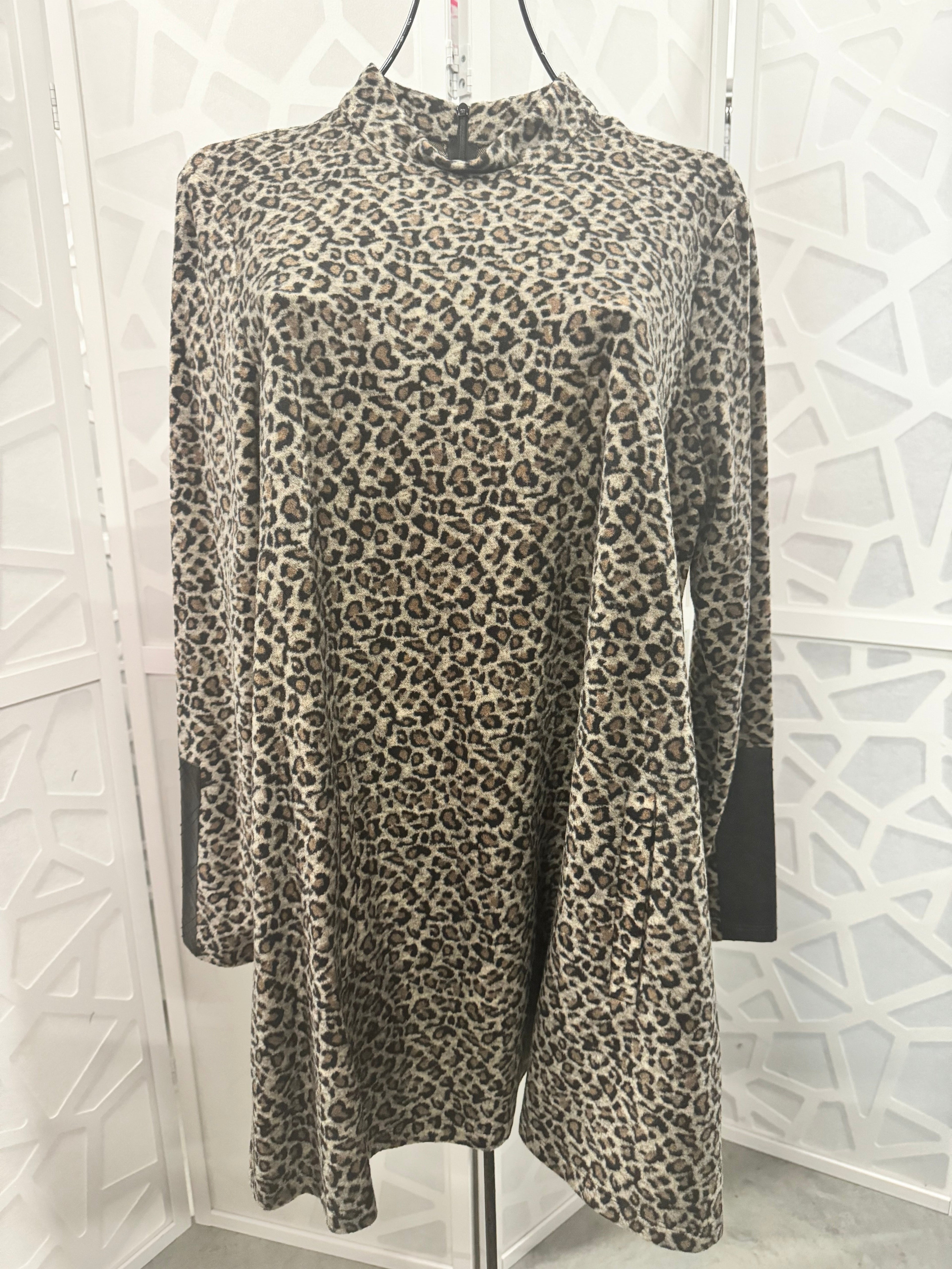 Tyler Boe - Leopard Print A-Line Dress
