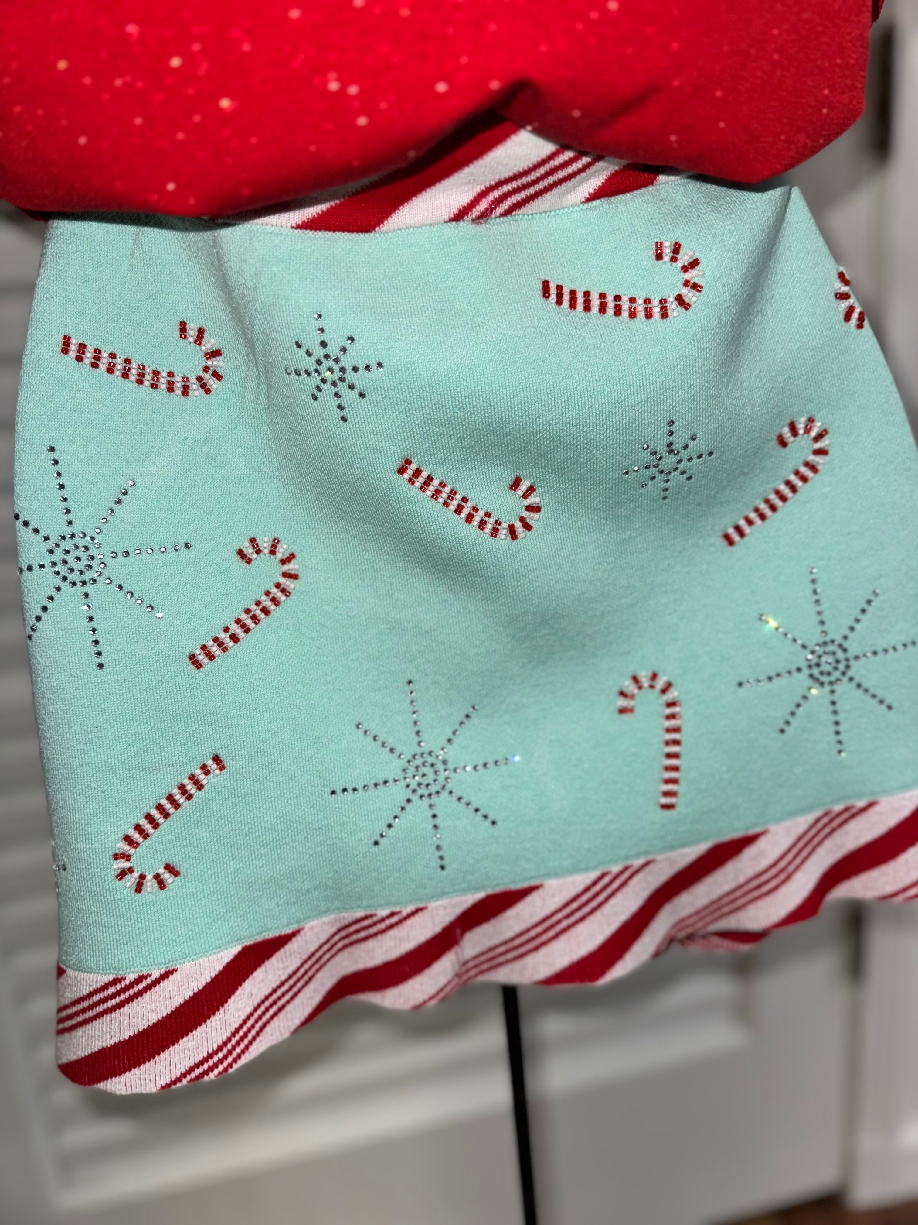 Queen of Sparkle - Candy Cane Skirt