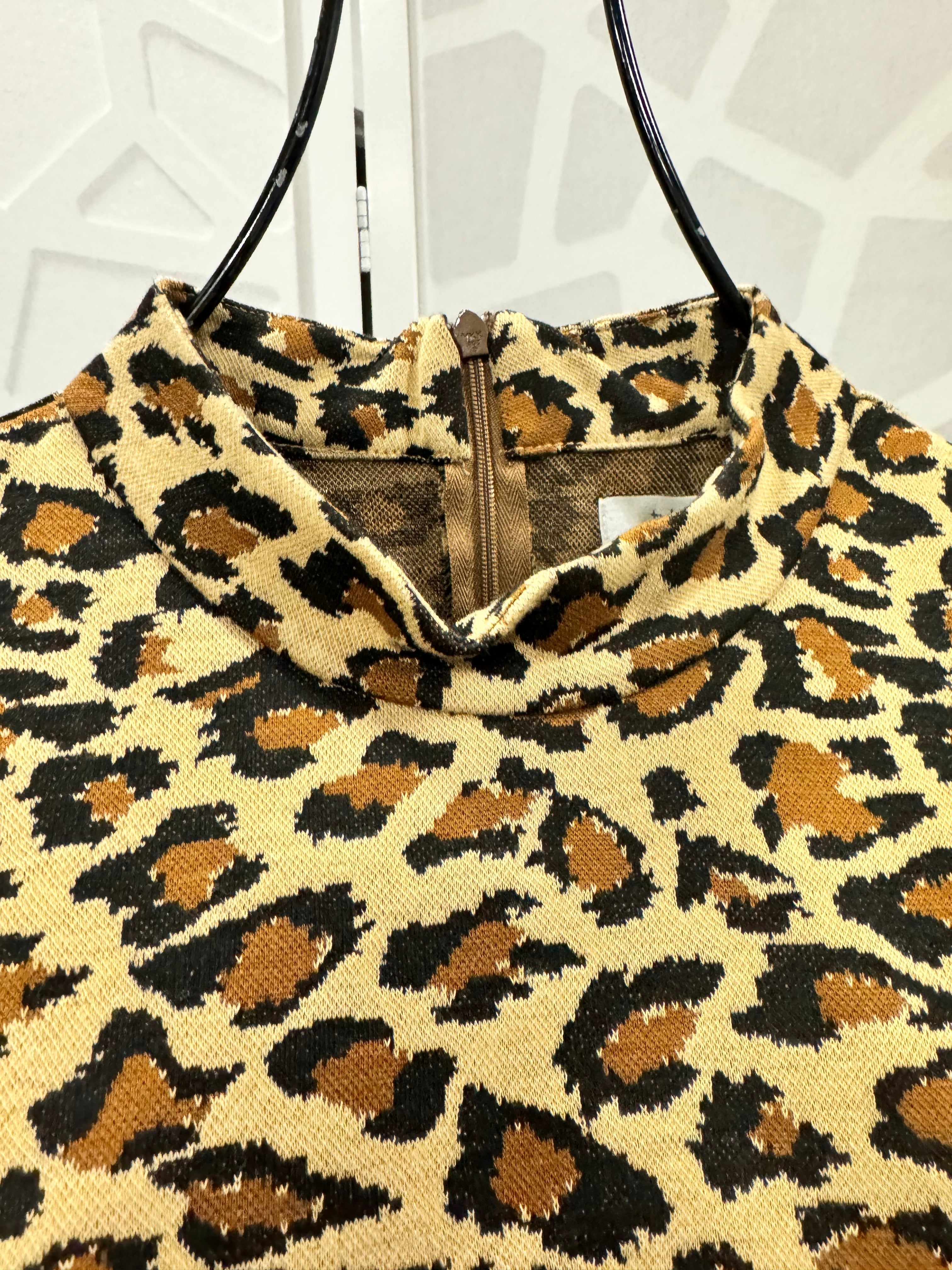 Tyler Boe - Gold Brown Cheetah Dress
