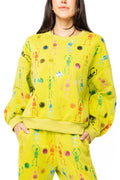 Queen Of Sparkles Lime Green Skeleton Sweatshirt