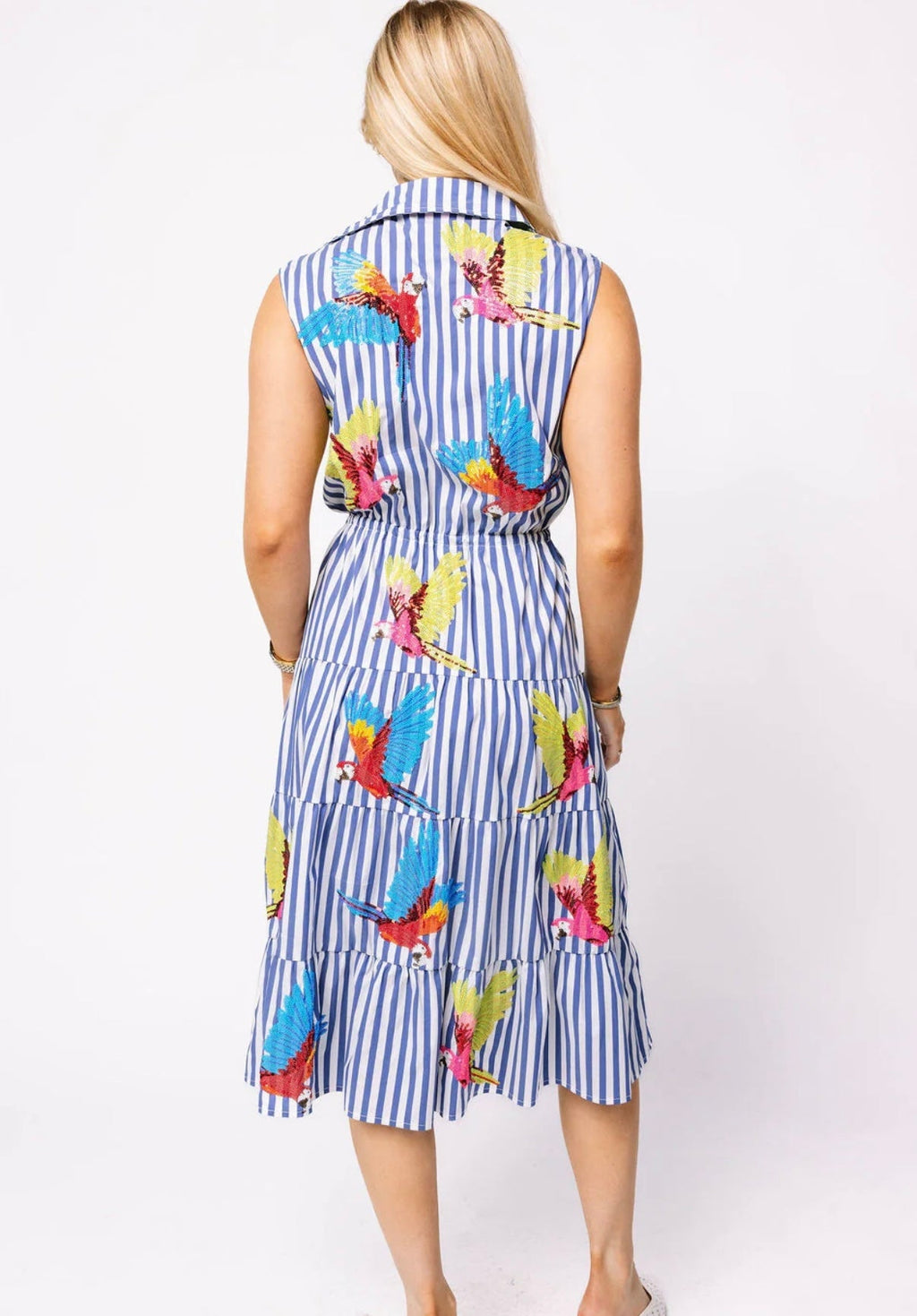 Queen of Sparkles - Parrot Midi Dress