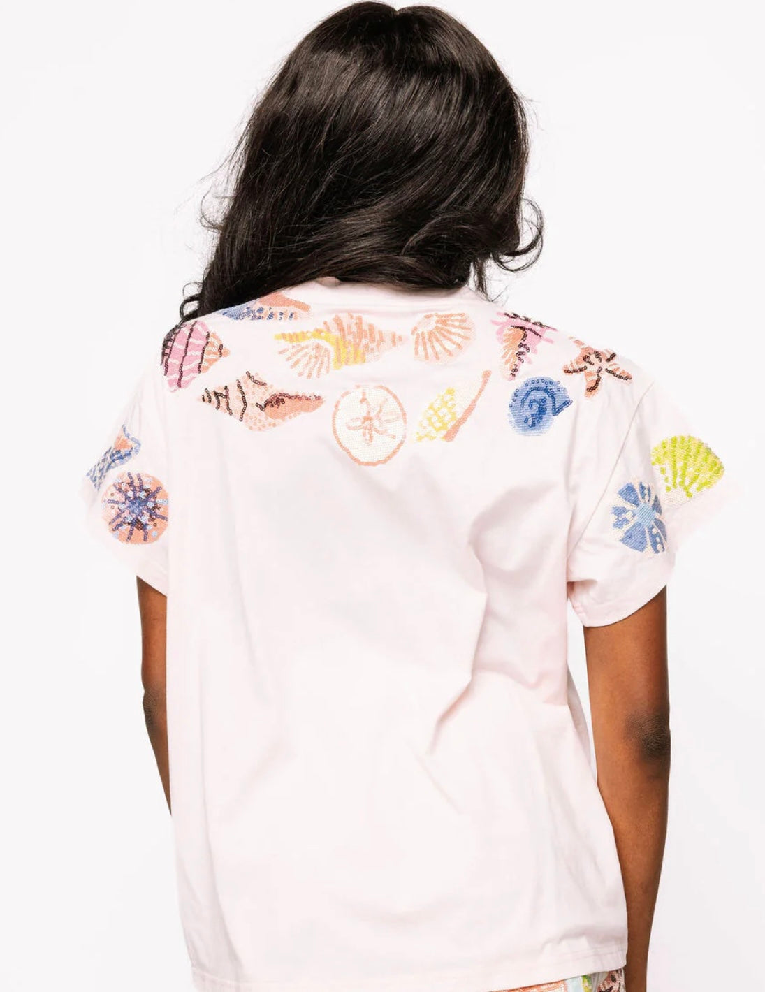 Queen of Sparkles - Pink Shells Tee