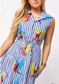Queen of Sparkles - Parrot Midi Dress