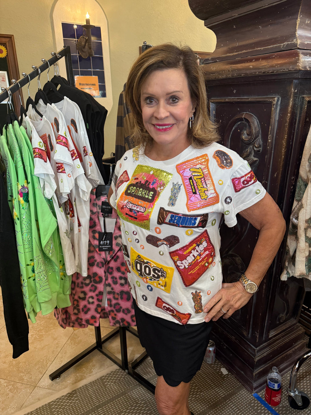 Queen of Sparkles - Candy Wrapper Tee