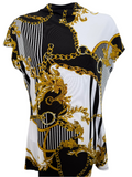 Frank Lyman - Baroque Cap Sleeve Top