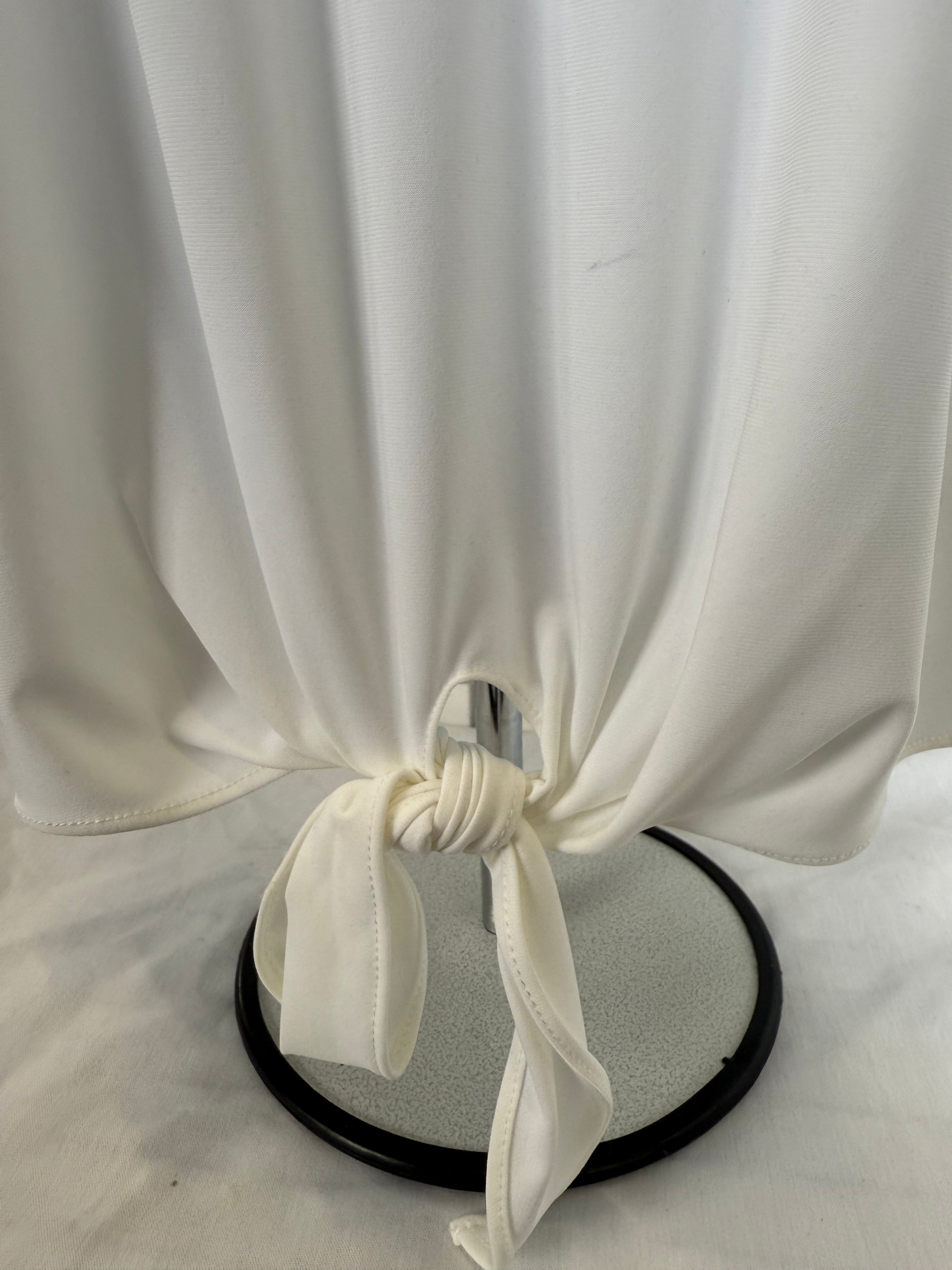 Frank Lyman - White Top with Black Zipper