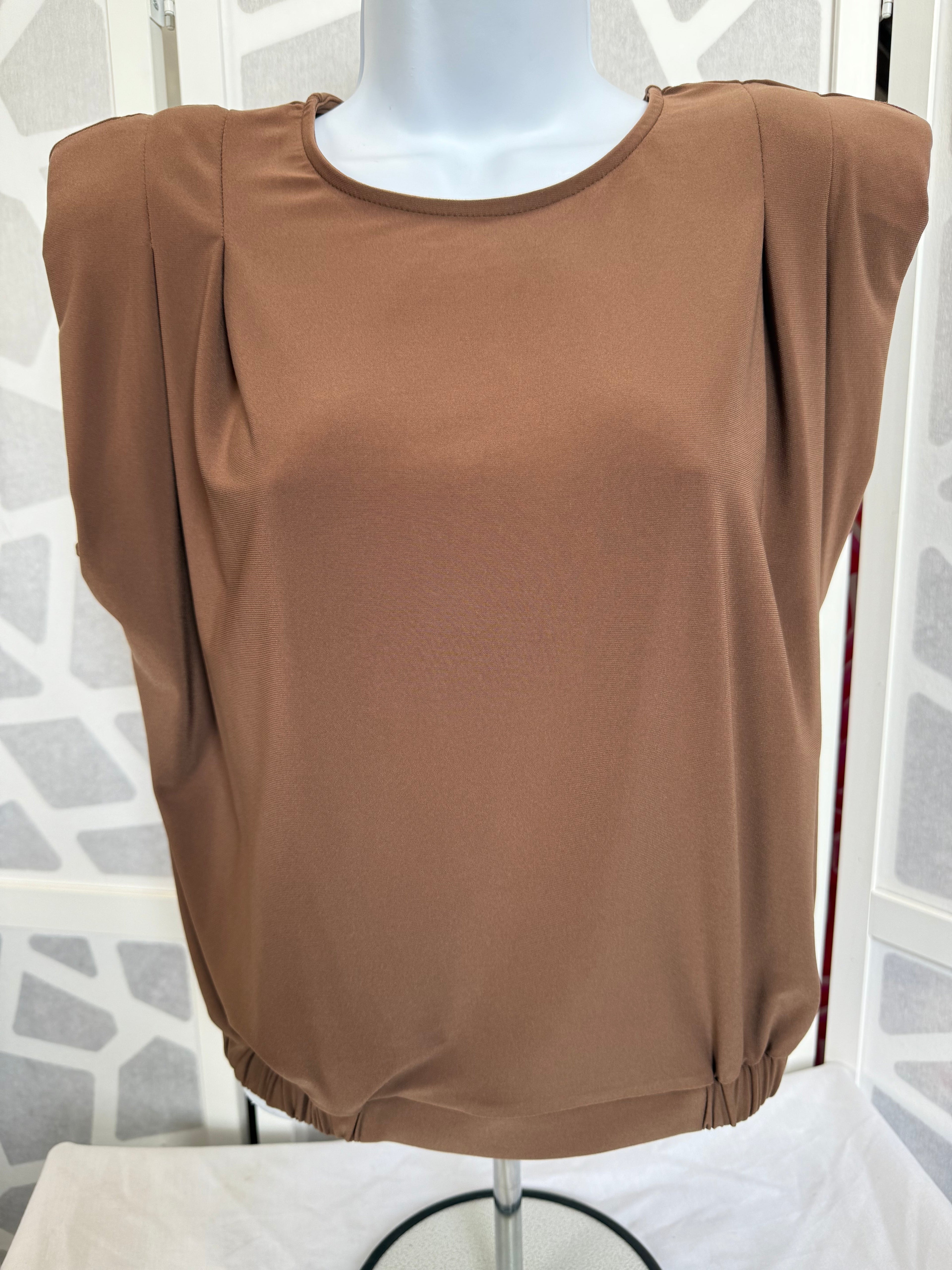Frank Lyman - Brown Cap Sleeve Top
