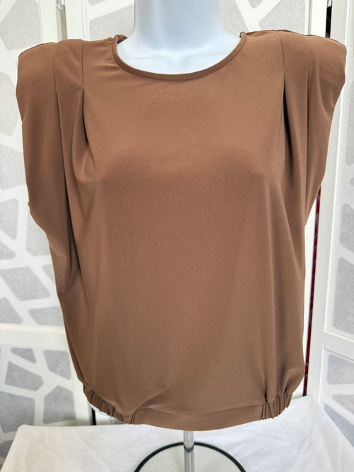 Frank Lyman - Brown Cap Sleeve Top