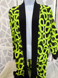 Frank Lyman - Lightweight Jacket Lime Green and Black