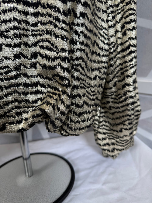 Frank Lyman - Black and Gold Shimmer Top