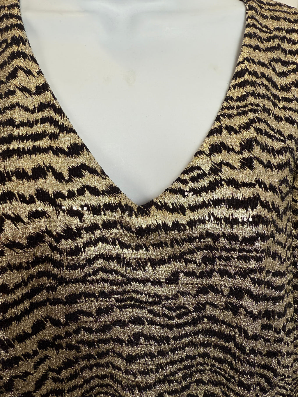 Frank Lyman - Black and Gold Shimmer Top