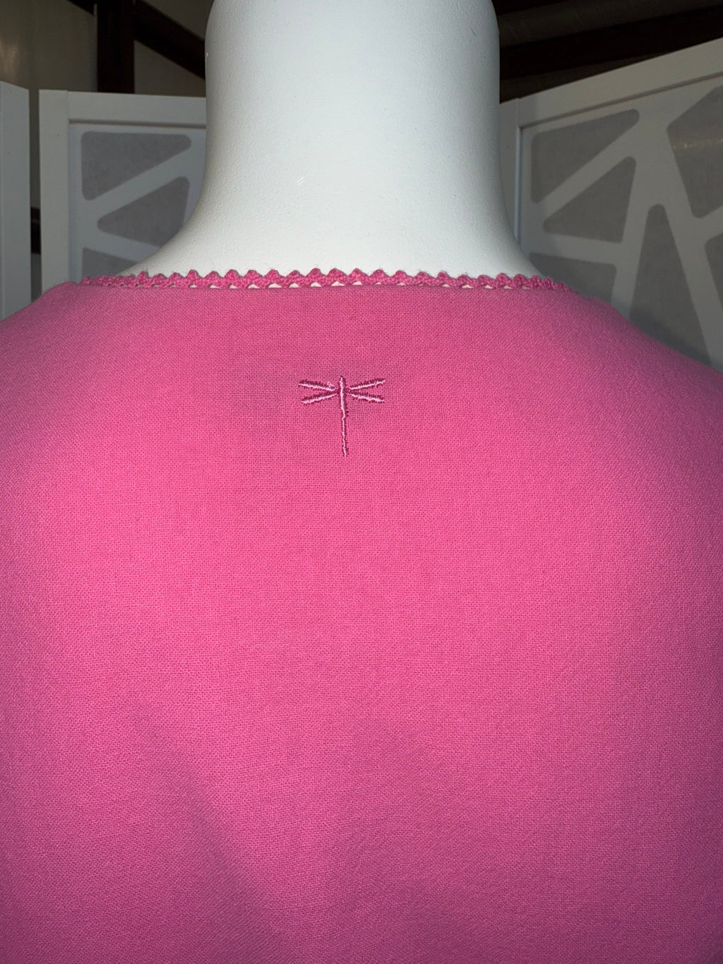 Tyler Boë - Pink Embroidered Skimmer Dress
