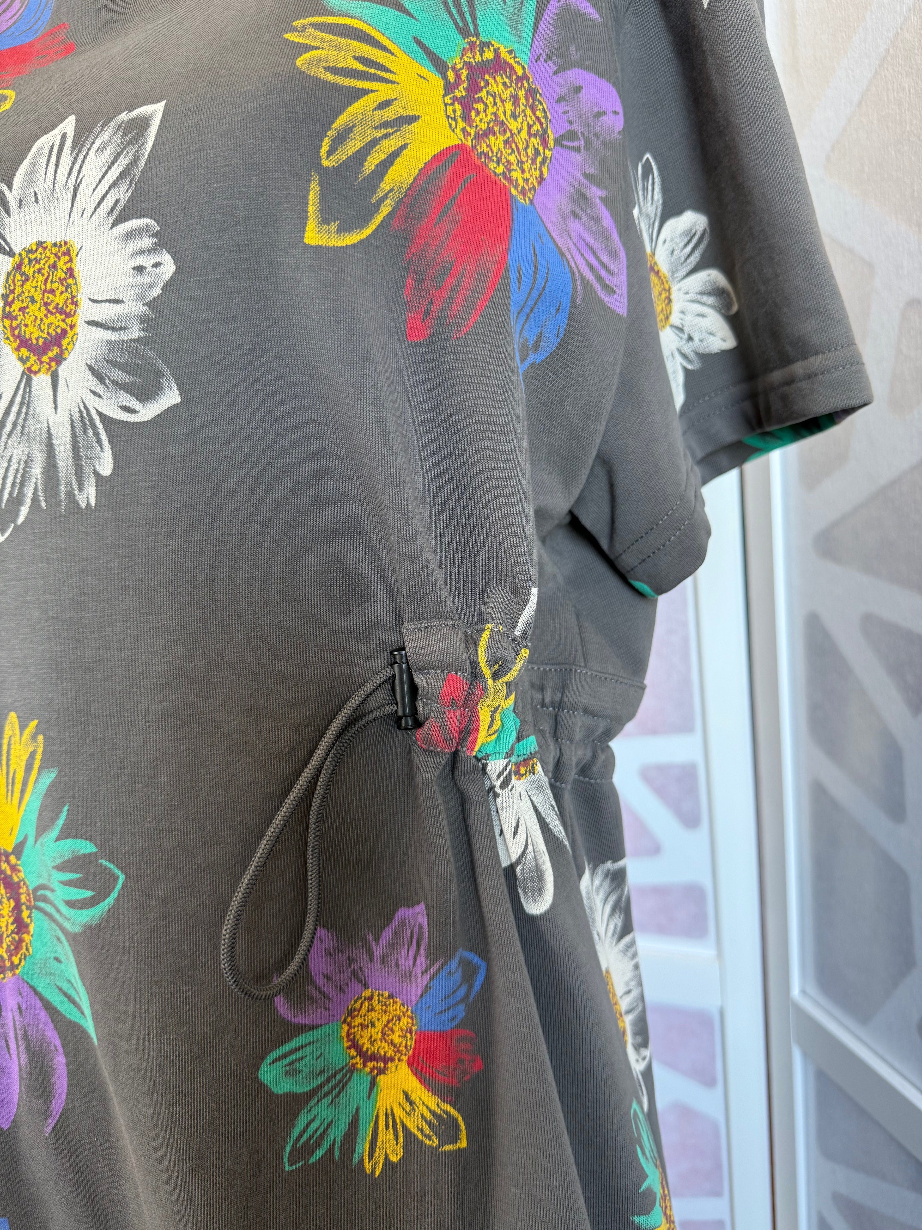 Uncle Frank - Gray Drawstring Tshirt Dress