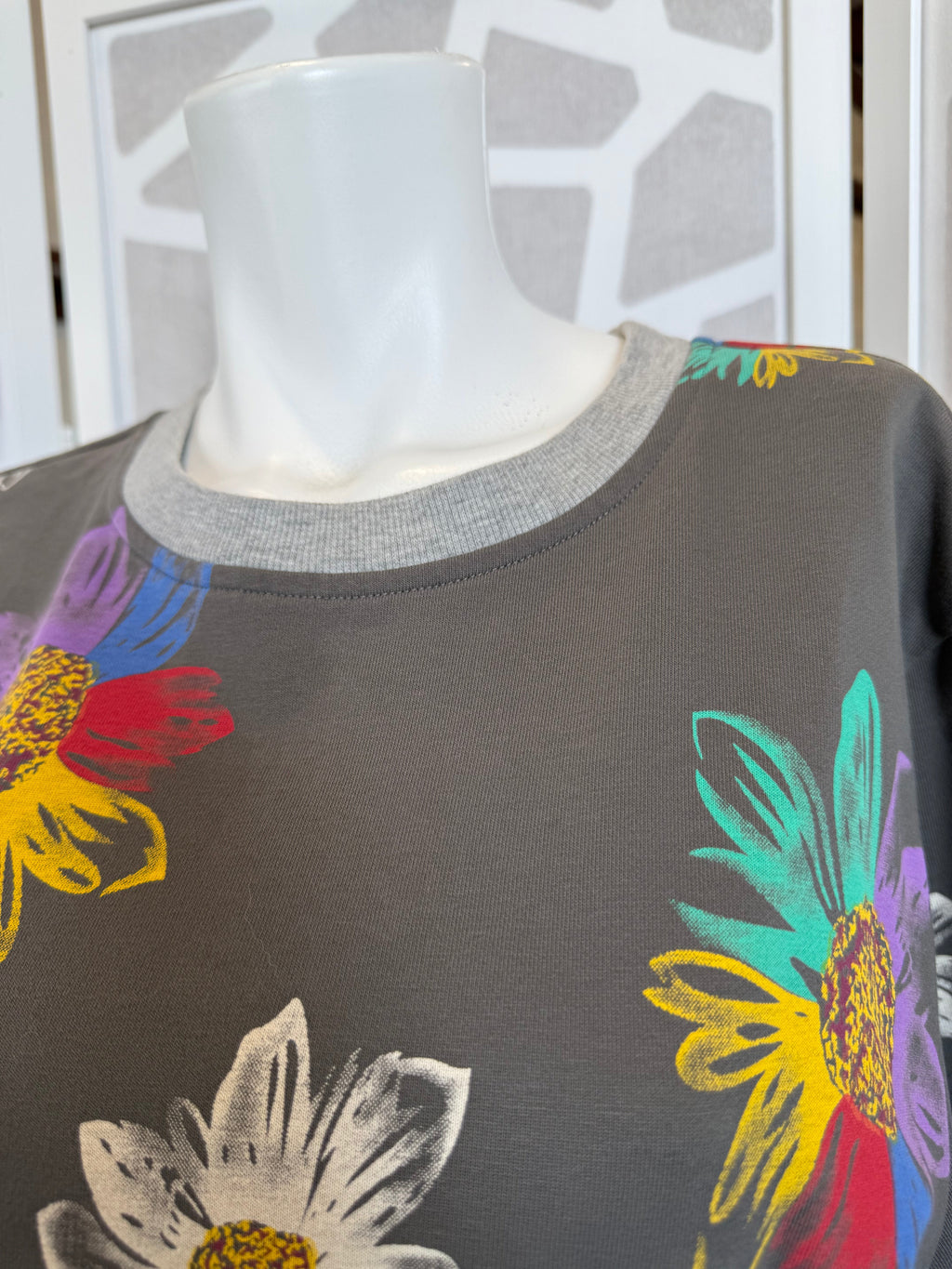 Uncle Frank - Gray Drawstring Tshirt Dress