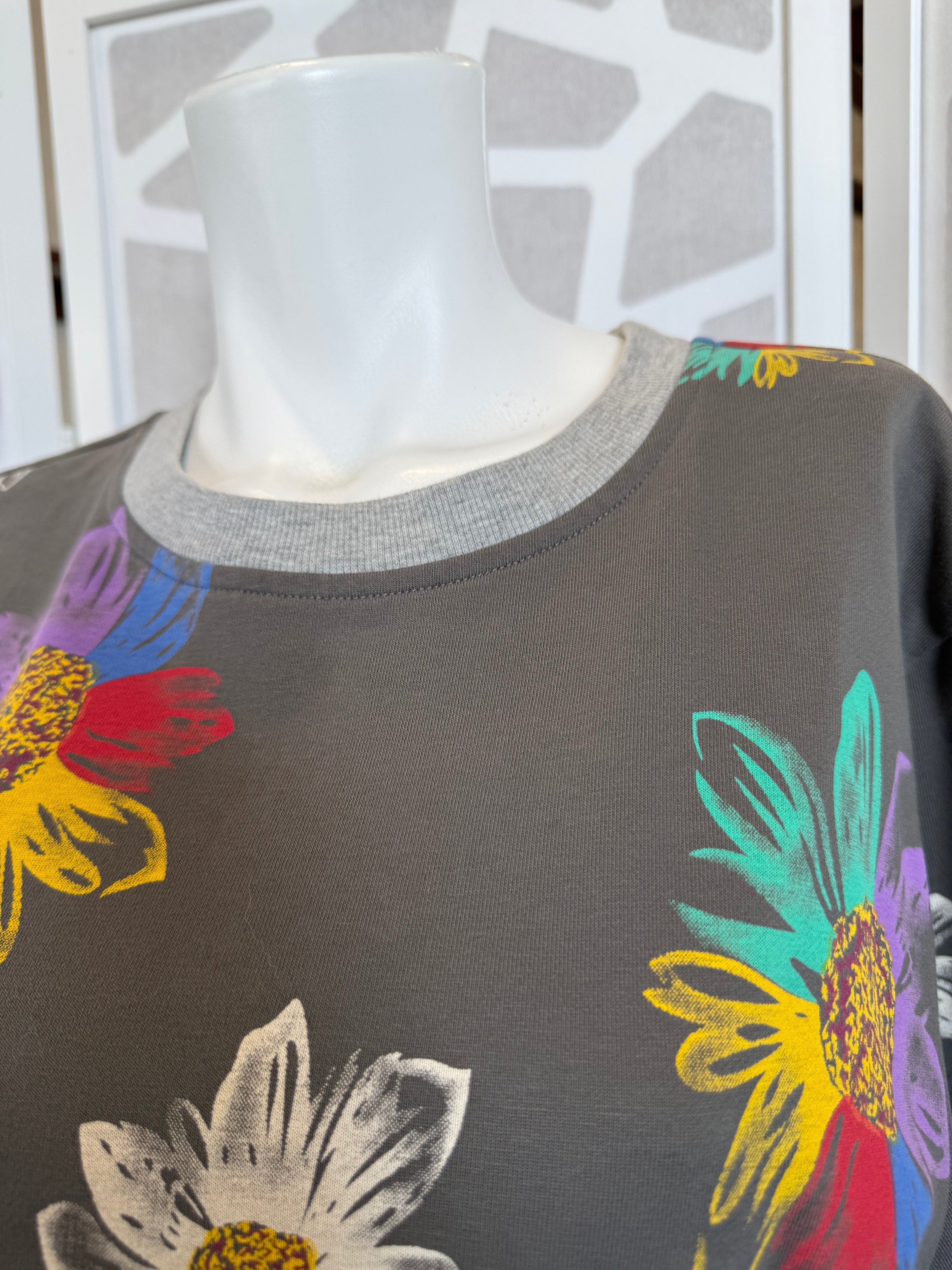 Uncle Frank - Gray Drawstring Tshirt Dress
