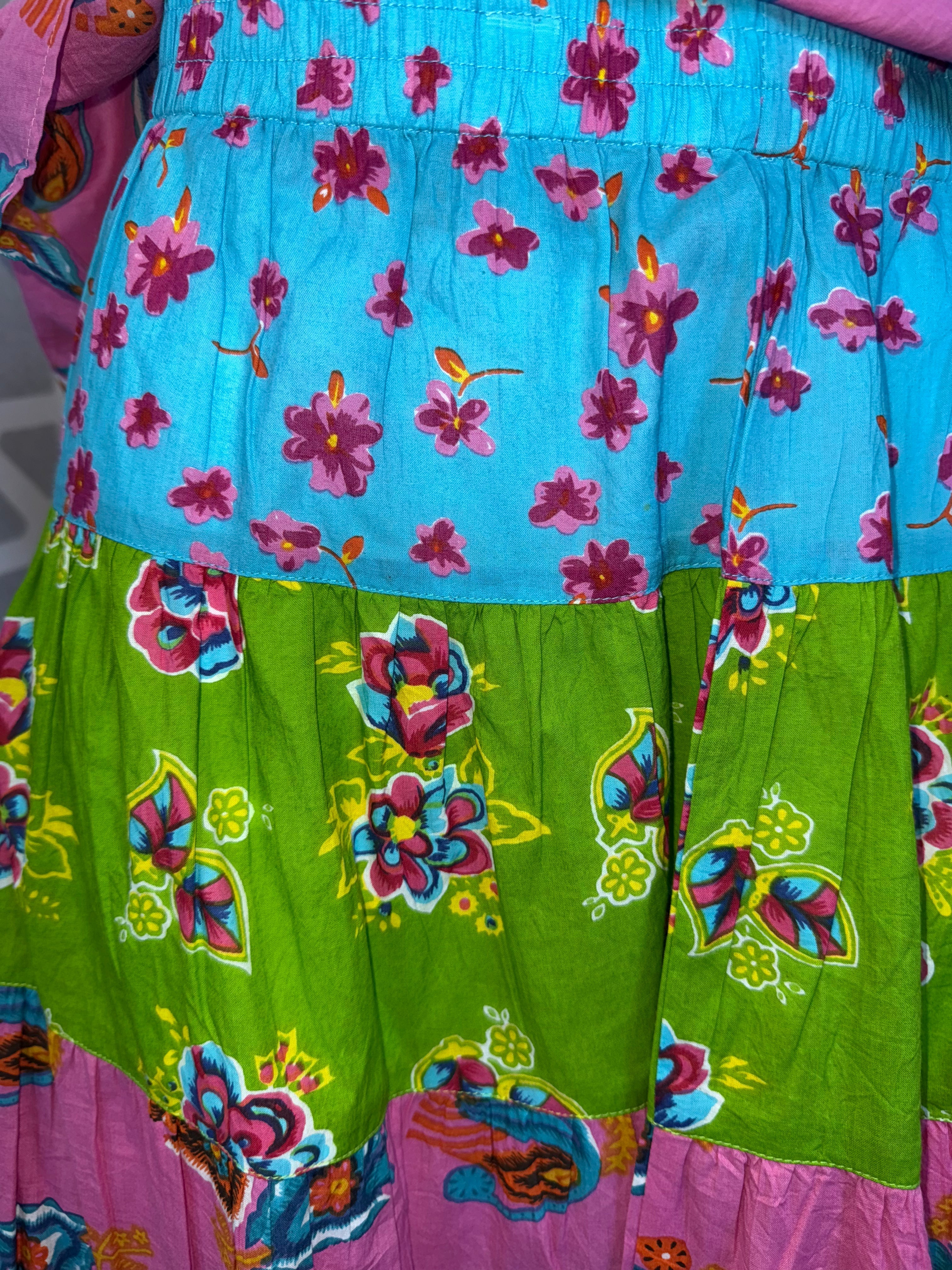 Ivy Jane - Mutli Floral Print Tiered Skirt