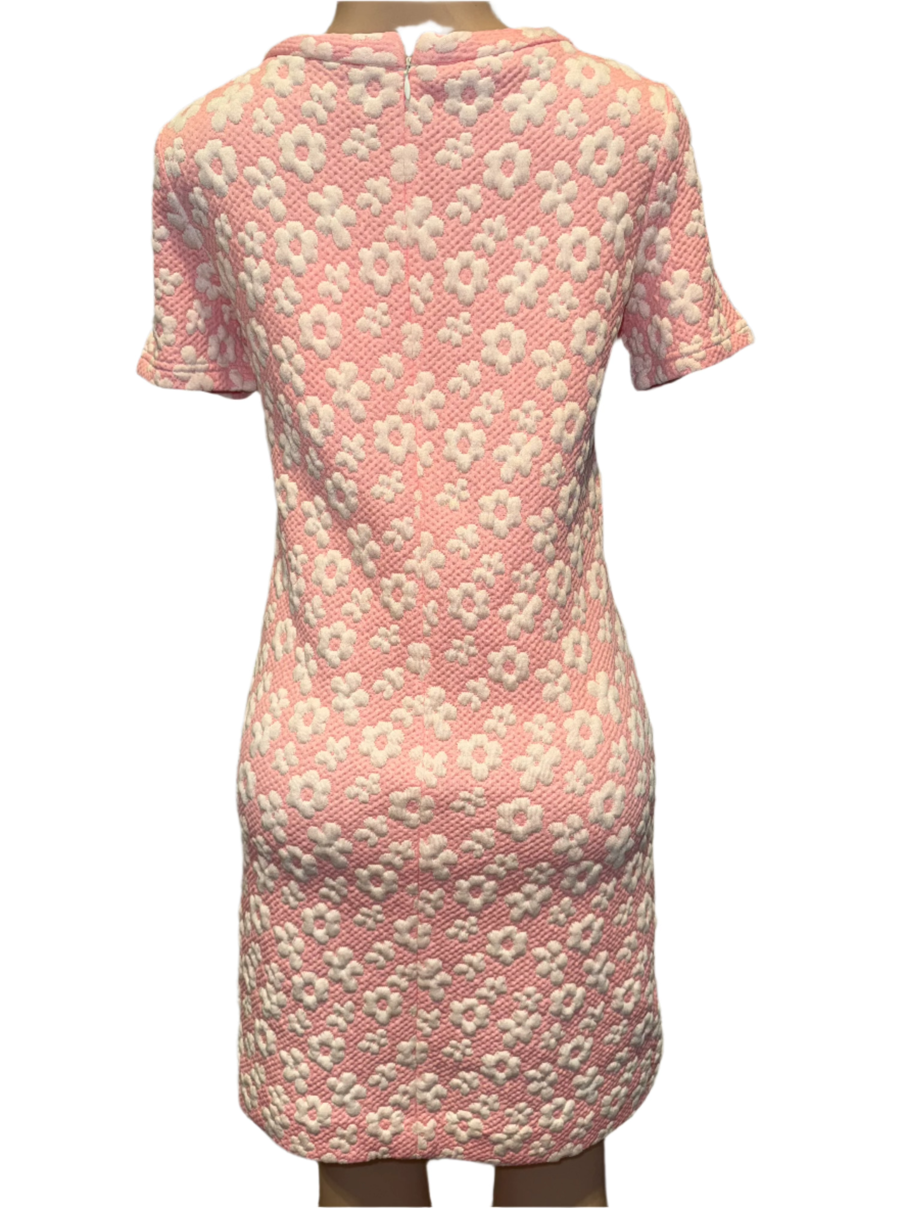 Tyler Böe - Pink Textured Dress with Daisies