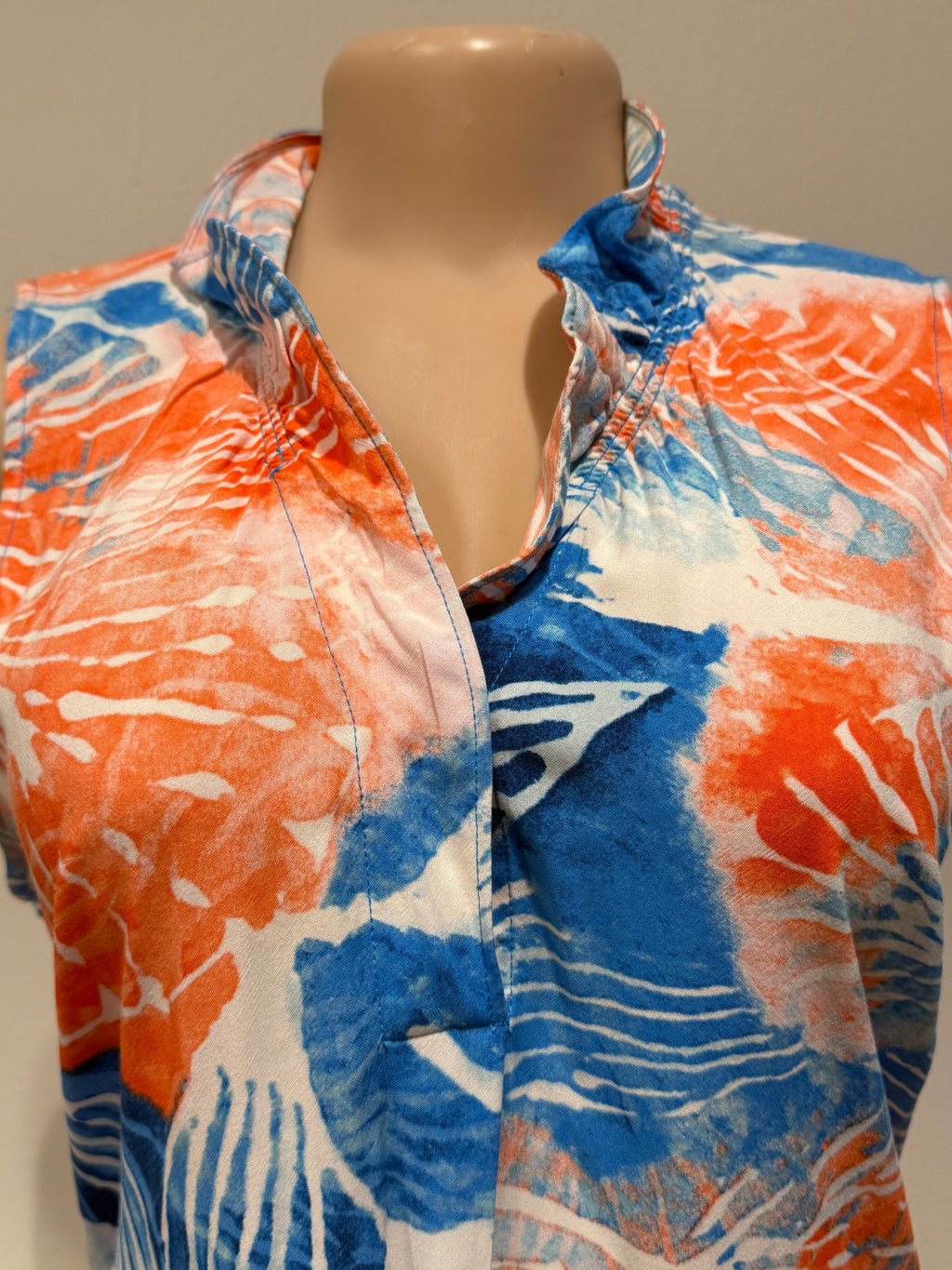 Nic and Zoe - Coral Tie-Dye Midi Dress