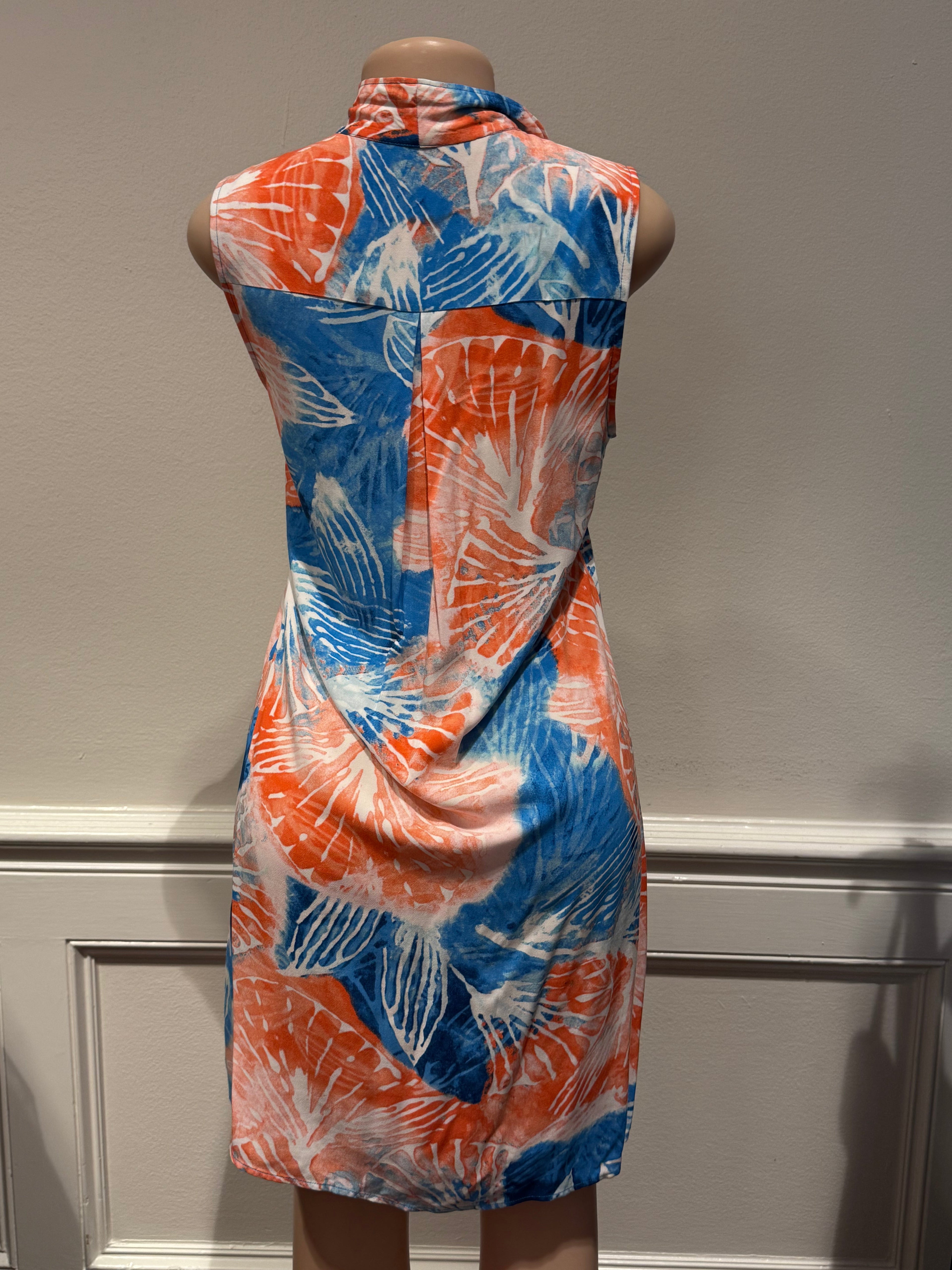 Nic and Zoe - Coral Tie-Dye Midi Dress