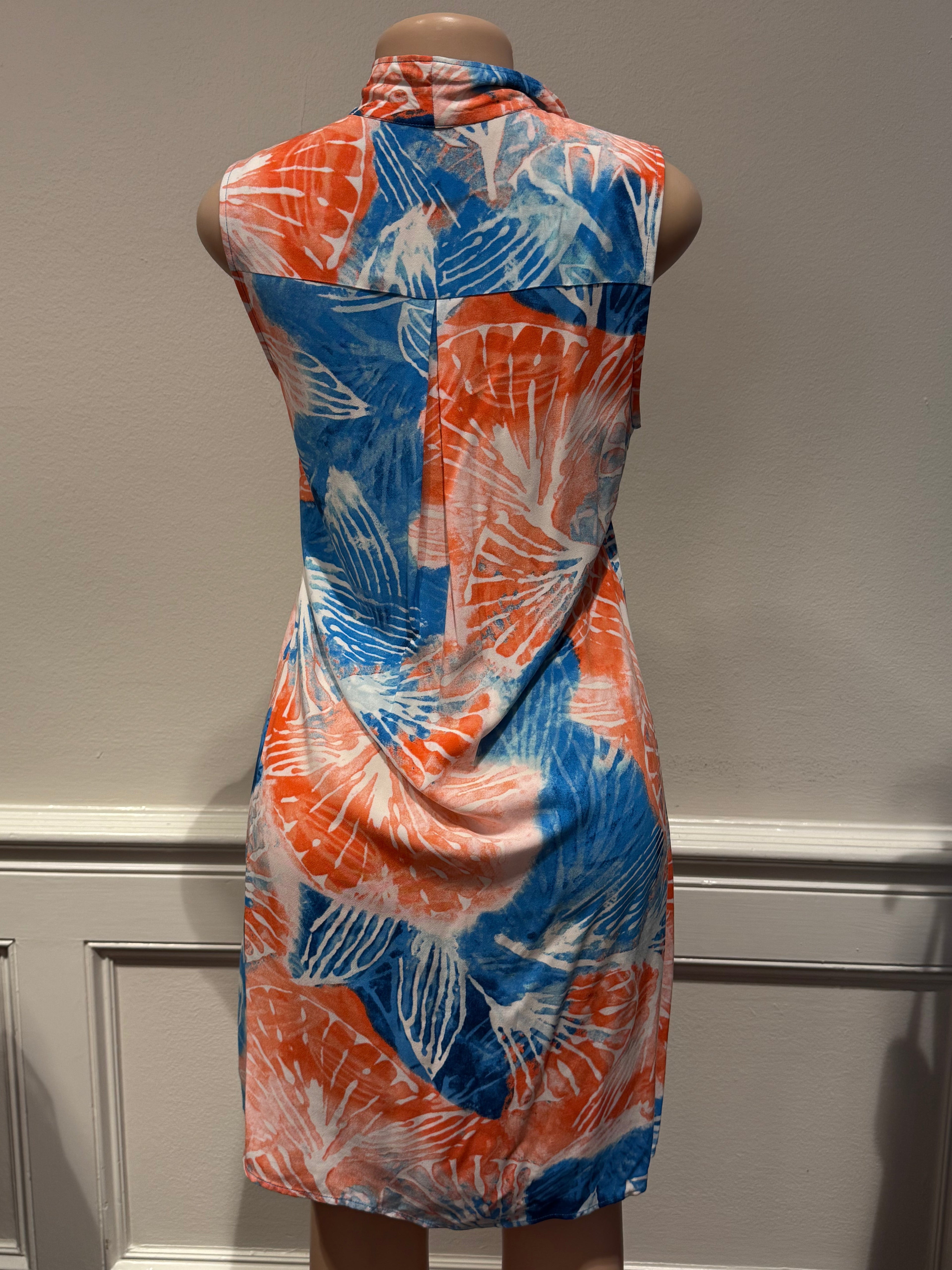 Nic and Zoe - Coral Tie-Dye Midi Dress