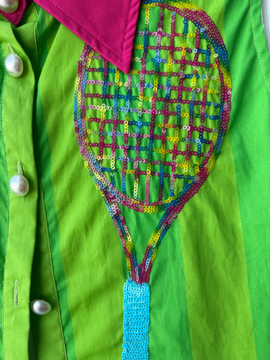 Queen of Sparkles - Tennis Crop Top