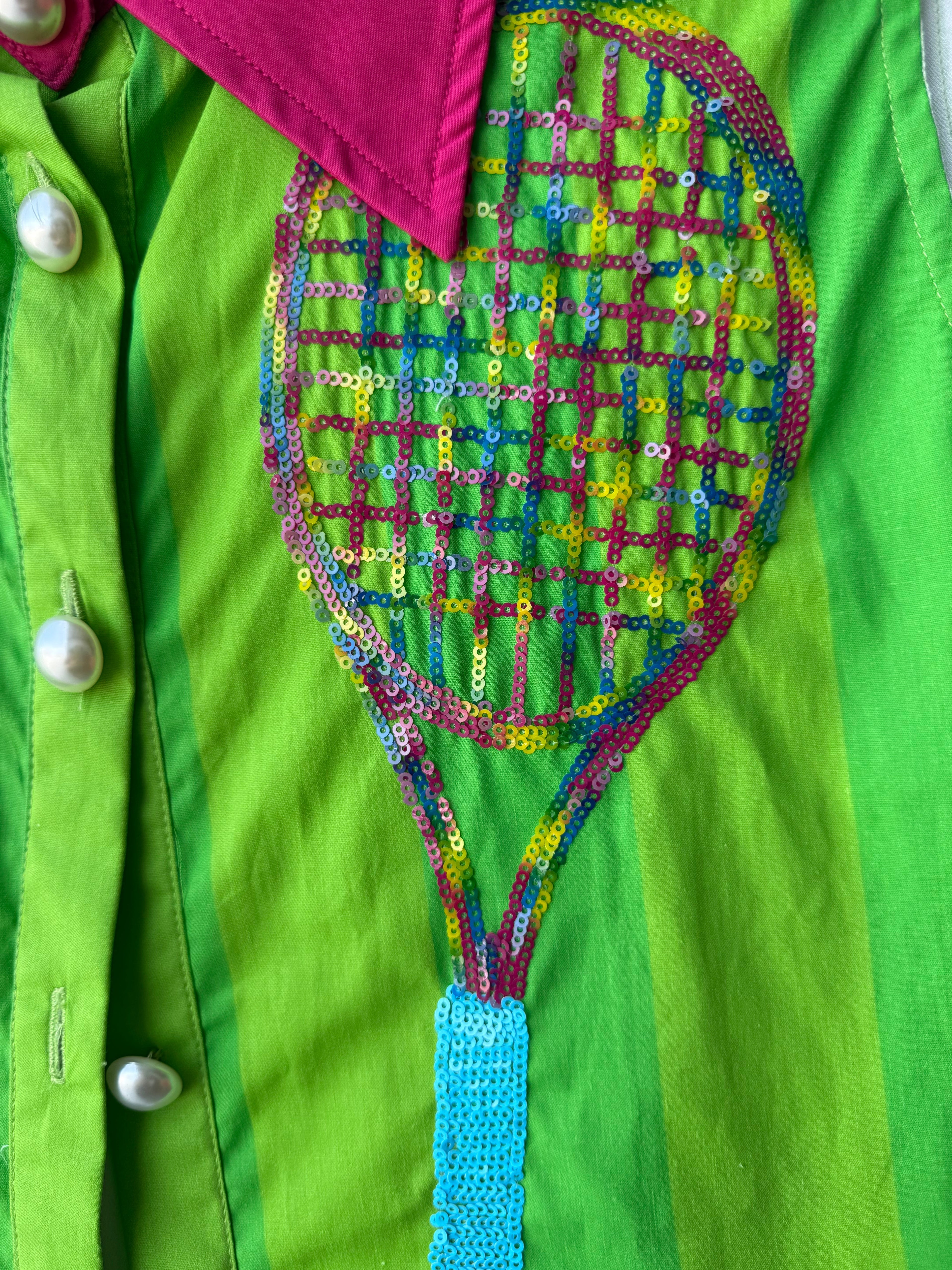 Queen of Sparkles - Tennis Crop Top