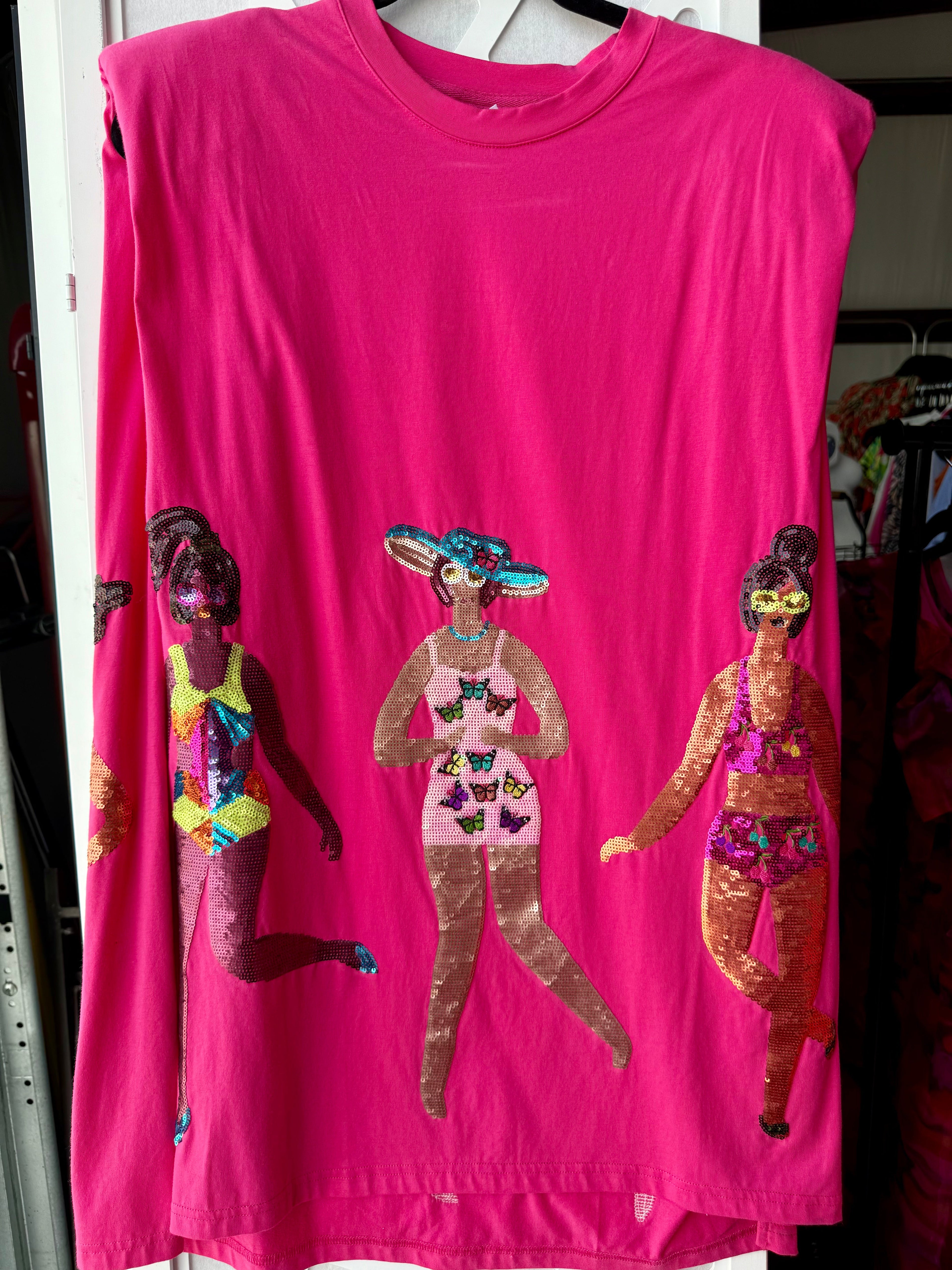 Queen of Sparkles - Pink People Mini Dress