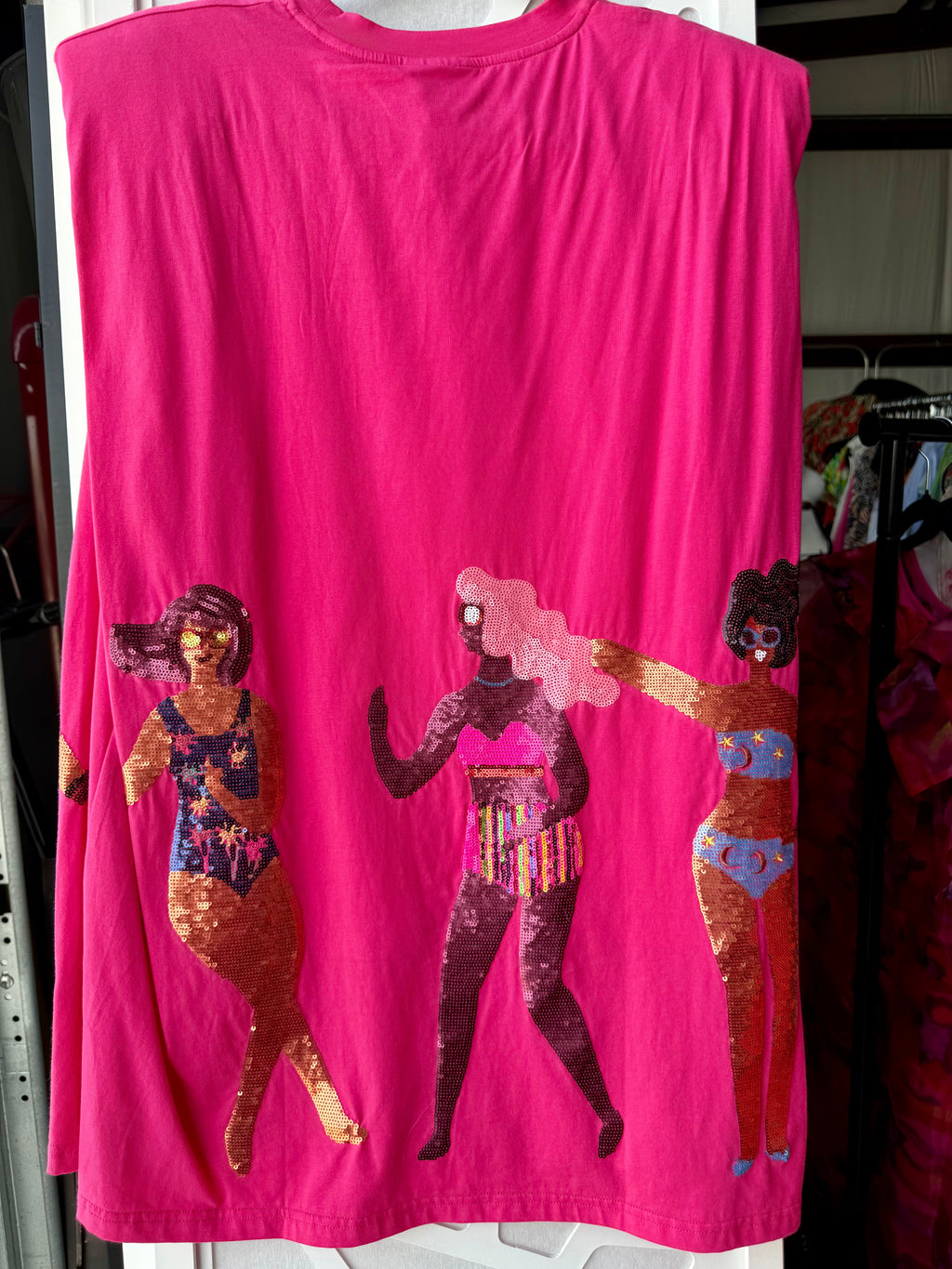 Queen of Sparkles - Pink People Mini Dress