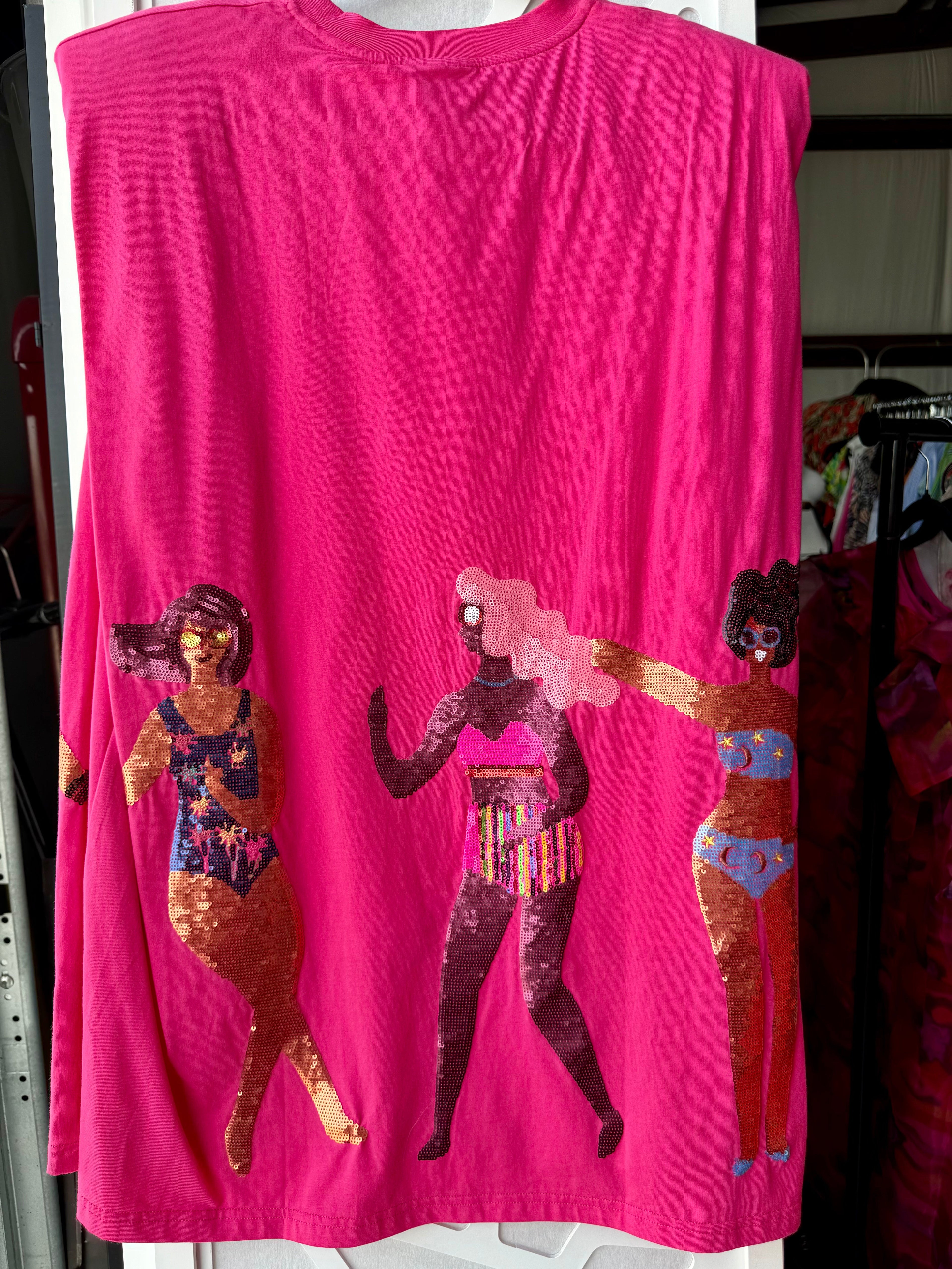 Queen of Sparkles - Pink People Mini Dress