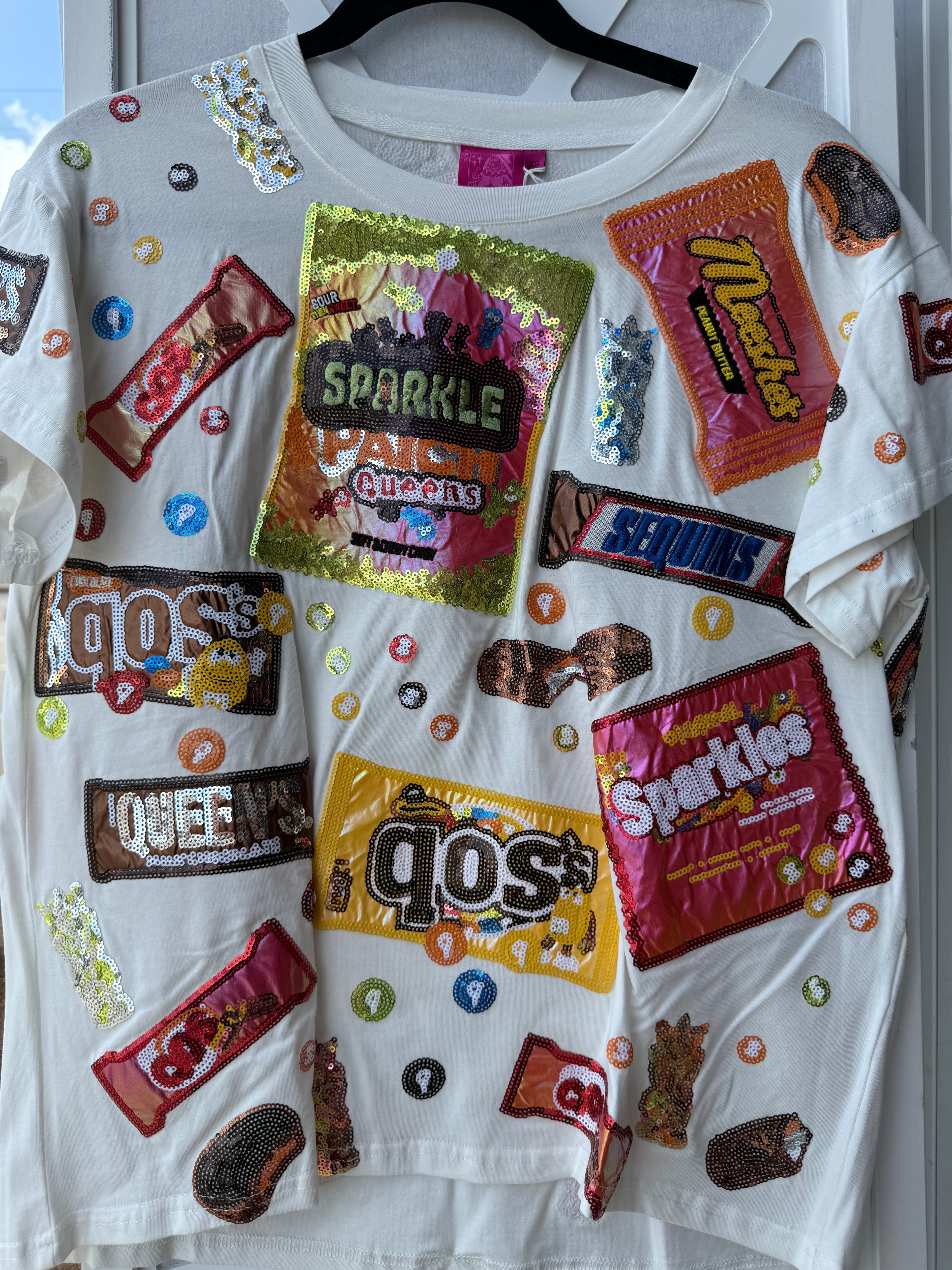 Queen of Sparkles - Candy Wrapper Tee