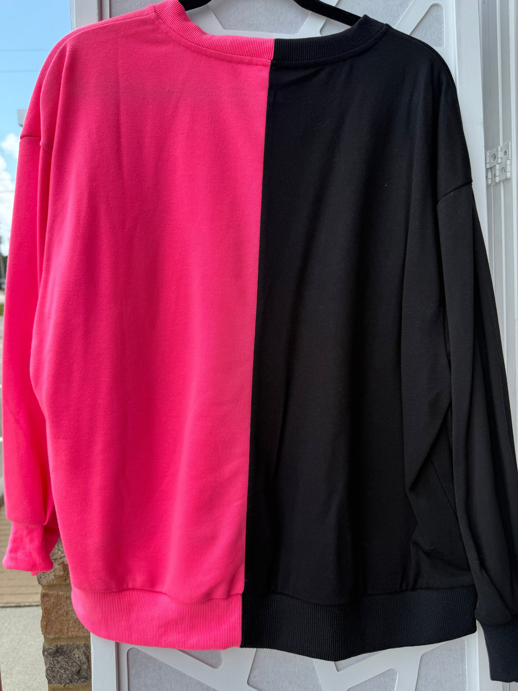 Queen of Sparkles - Pink and Black Jack o Lantern Sweatshirt