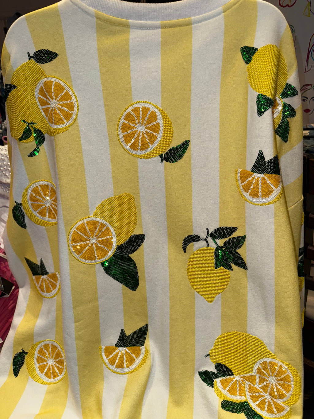 Queen of Sparkles - Lemon Sweatshirt