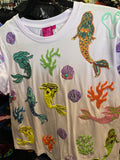 Queen of Sparkles-Lavender Mermaids Tee