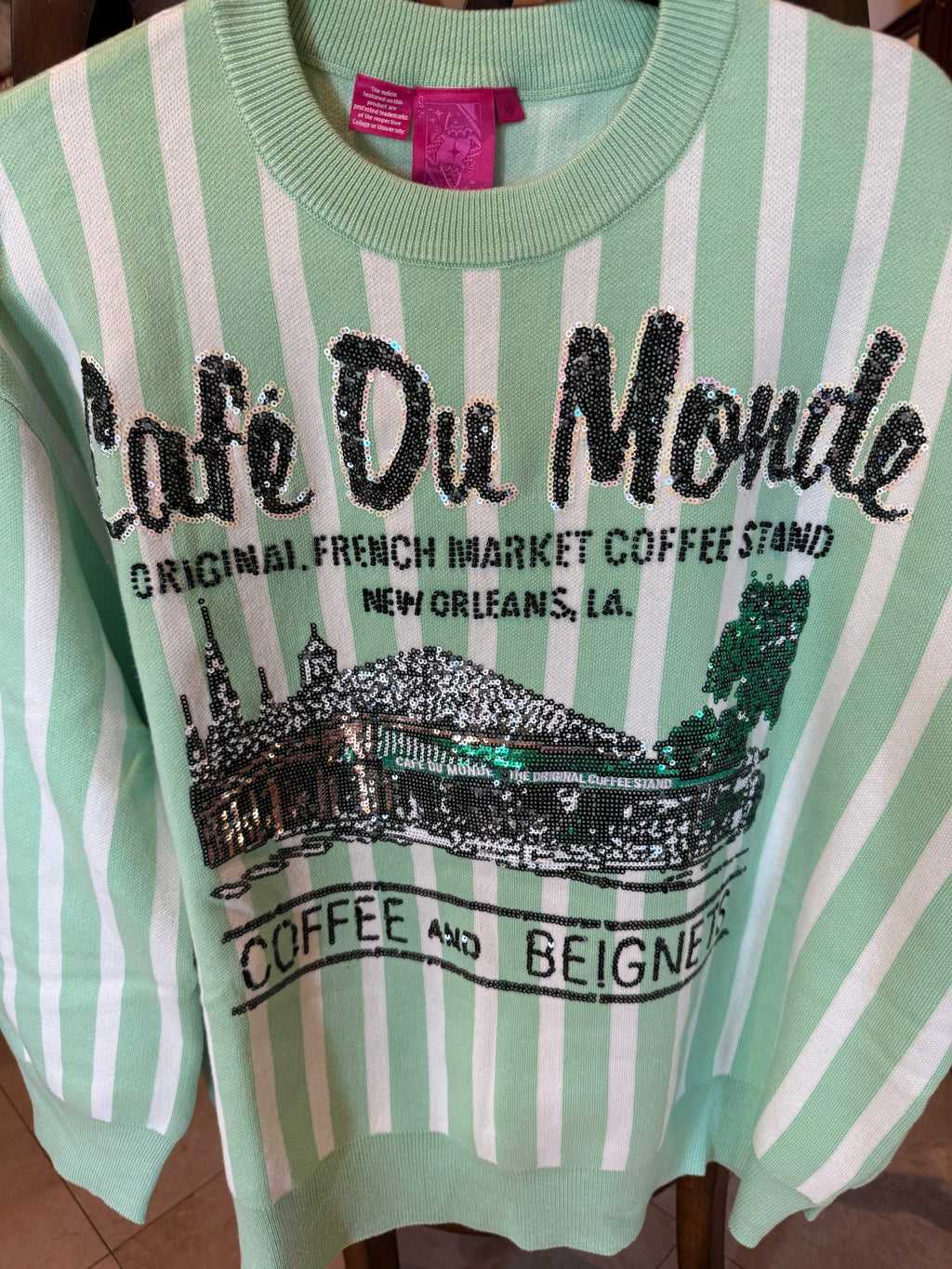 Queen of Sparkle-Cafe Du Monde Sweater