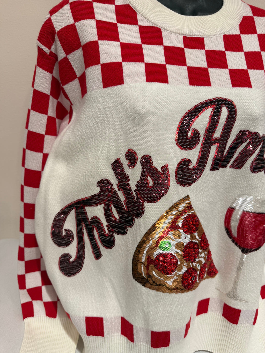 Queen of Sparkles - That's Amore Long Sleeve Sweater