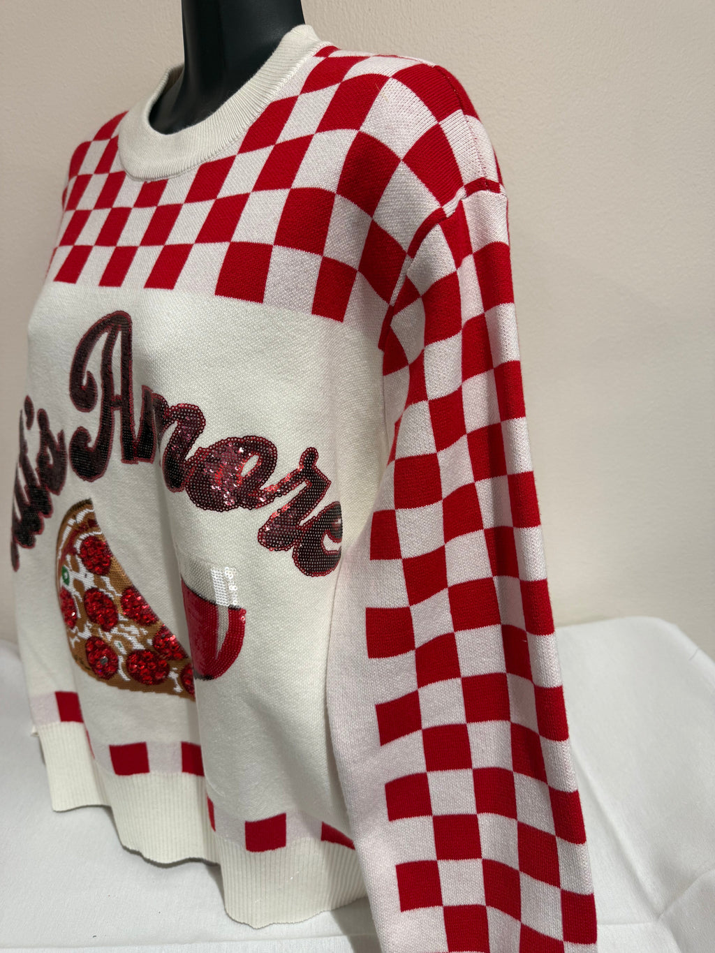 Queen of Sparkles - That's Amore Long Sleeve Sweater