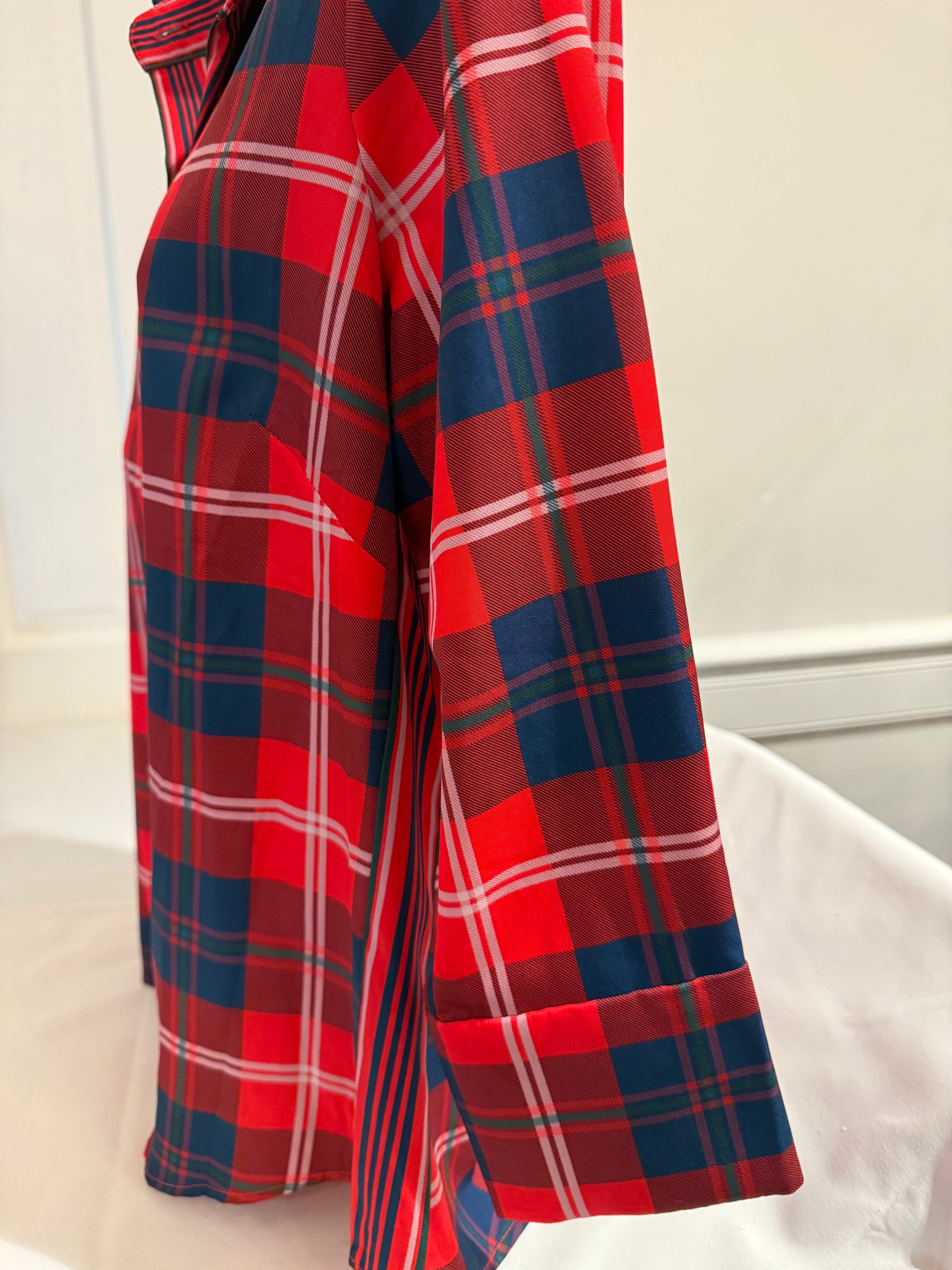 Gretchen Scott - Boyfriend Shirt Button Up Middleton Plaid Red