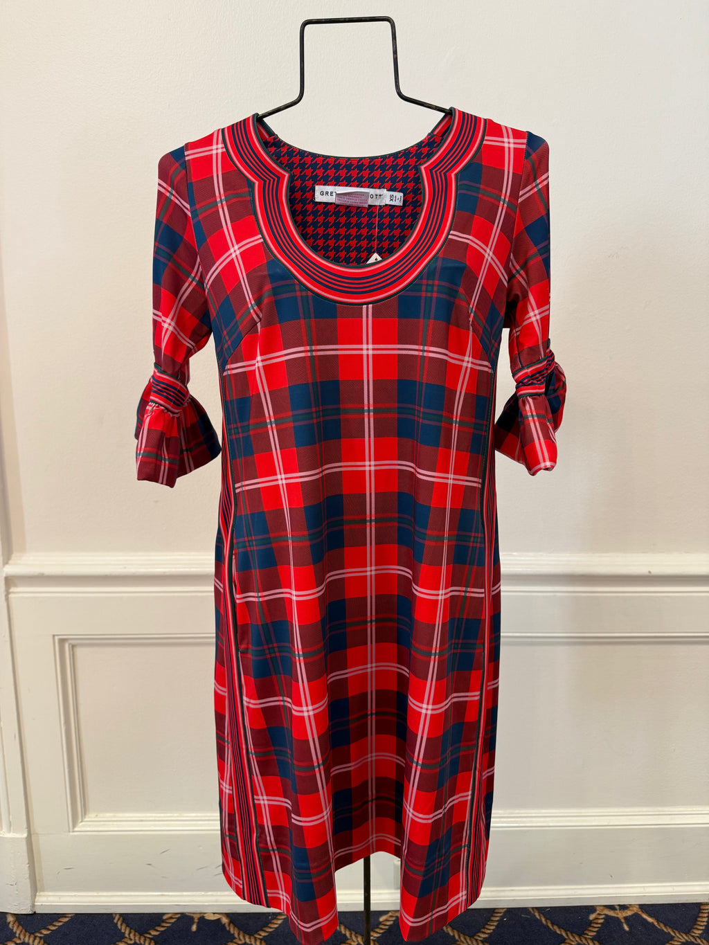 Gretchen Scott - Shake Your Tushy Middleton Plaid Red Dress