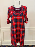 Gretchen Scott - Shake Your Tushy Middleton Plaid Red Dress