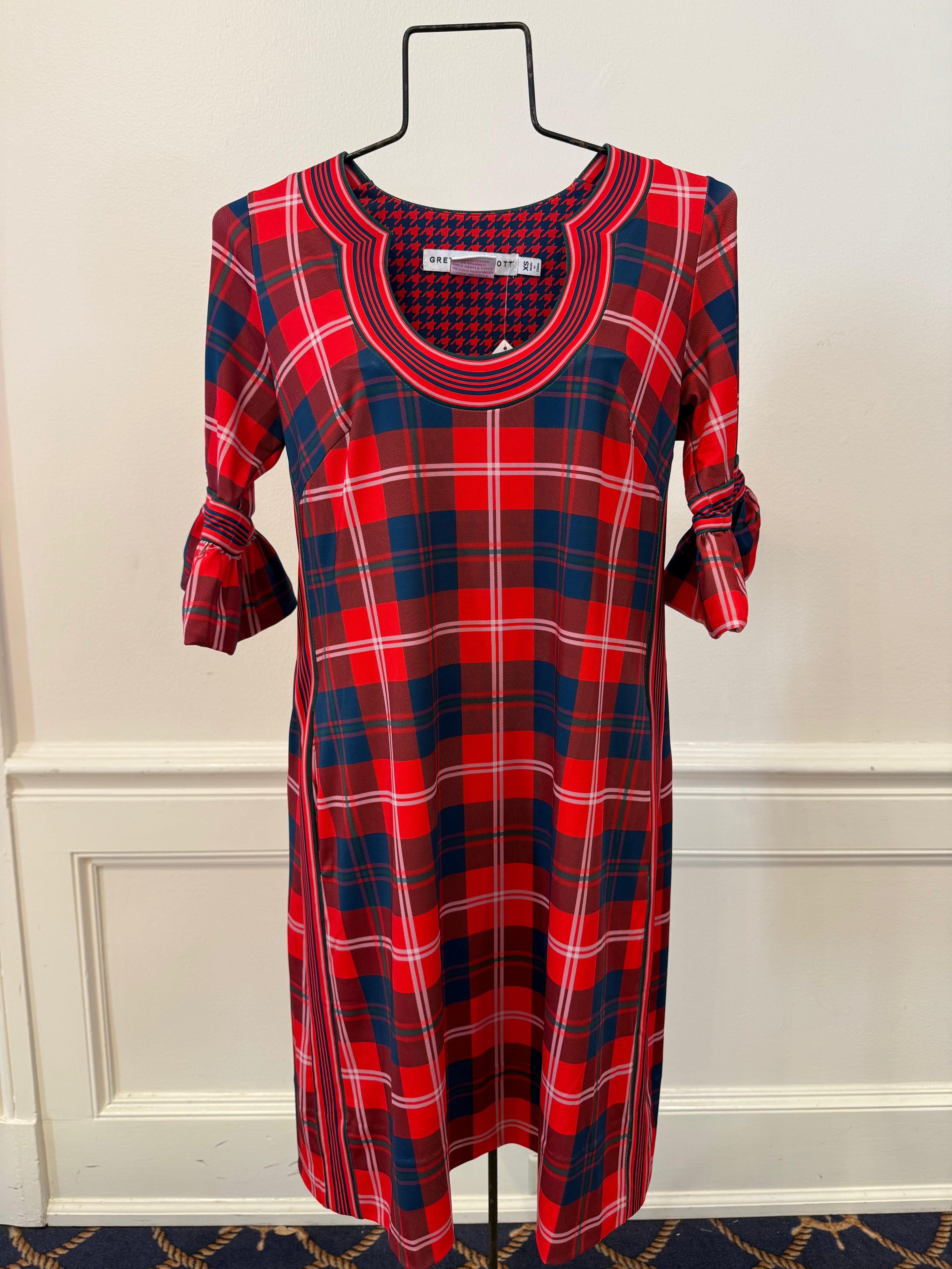 Gretchen Scott - Shake Your Tushy Middleton Plaid Red Dress