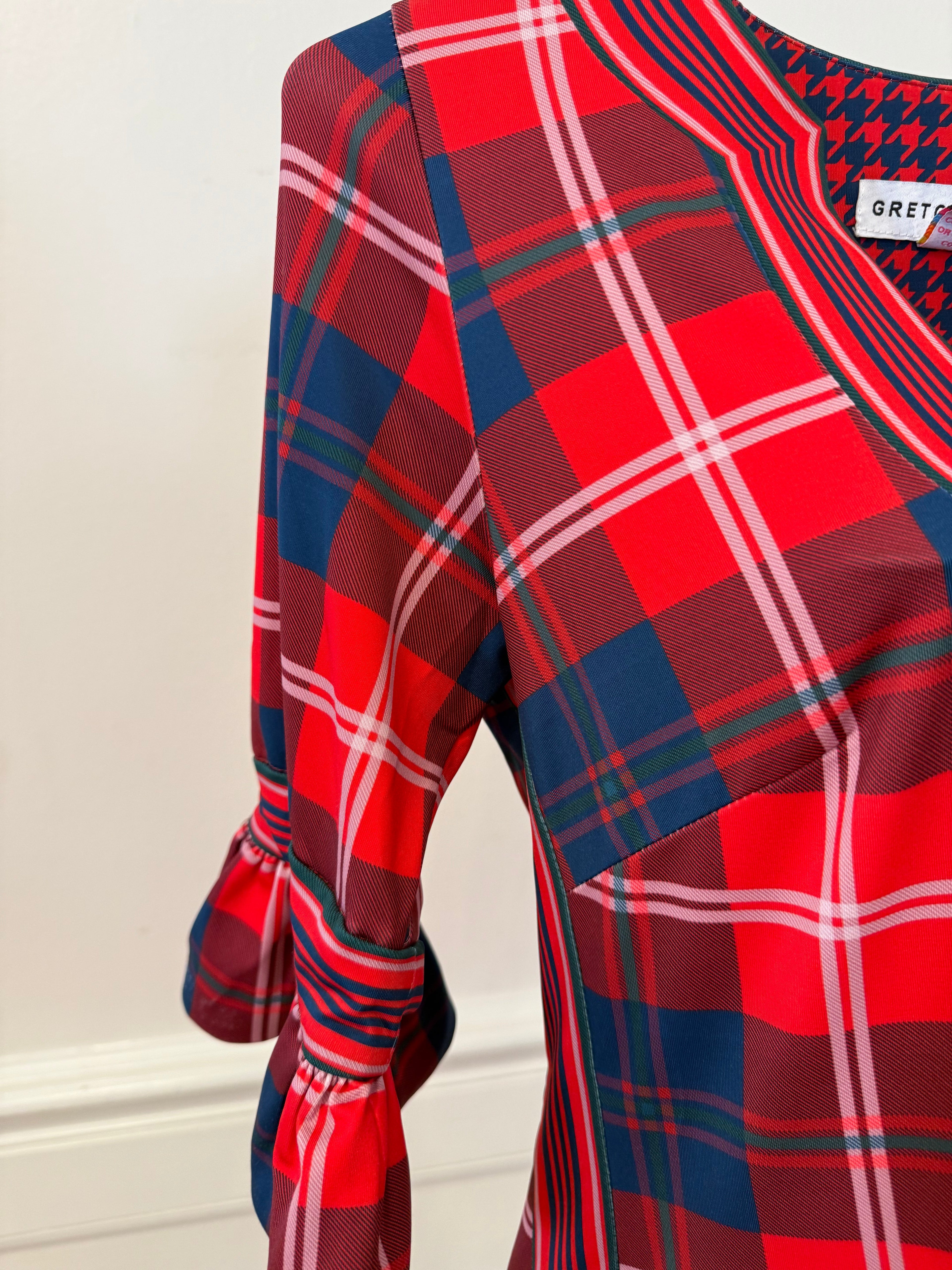 Gretchen Scott - Shake Your Tushy Middleton Plaid Red Dress