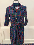 Gretchen Scott - Twist and Shout Dress Balmoral Multi Plaid Blue Green