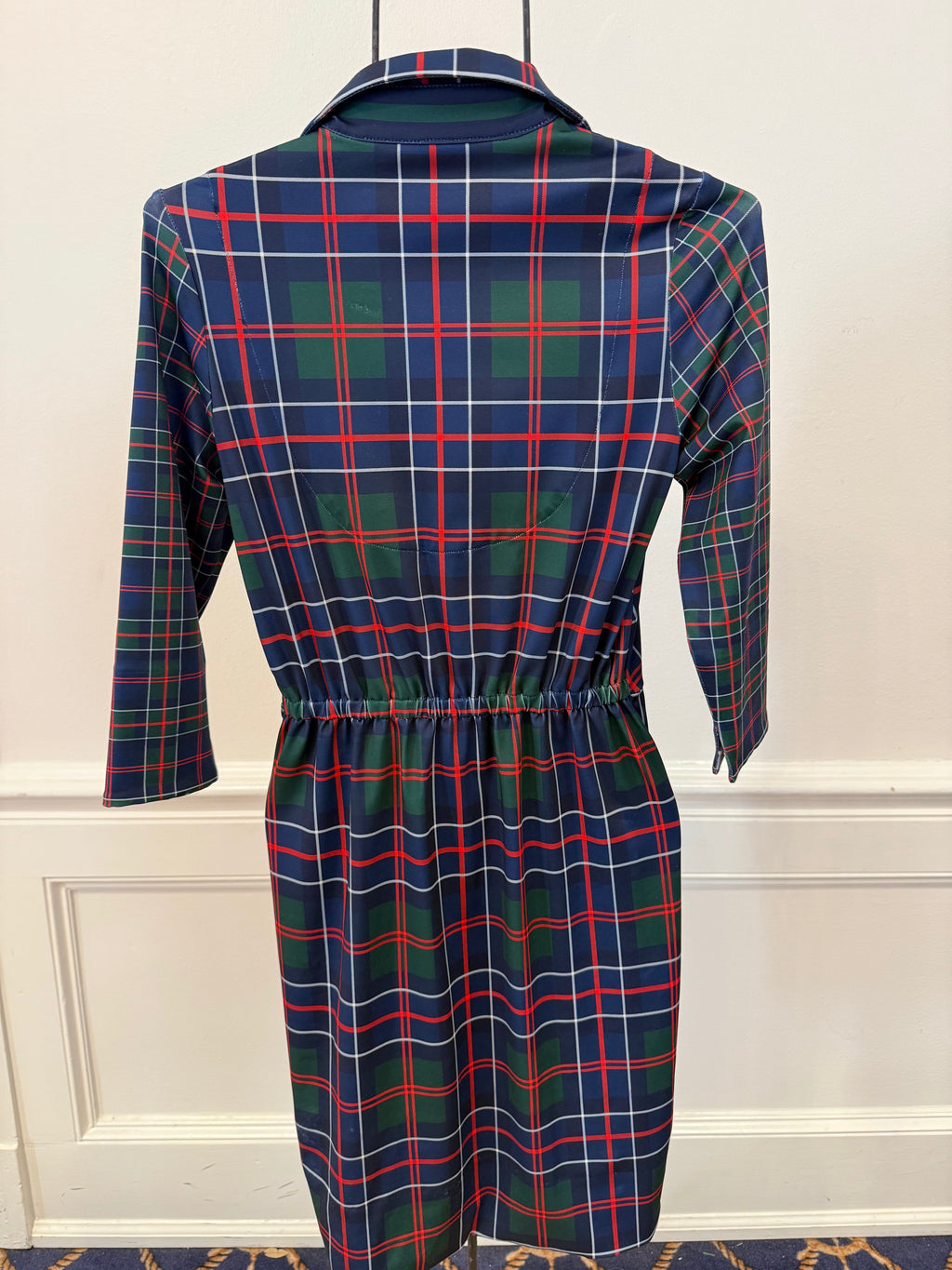 Gretchen Scott - Twist and Shout Dress Balmoral Multi Plaid Blue Green
